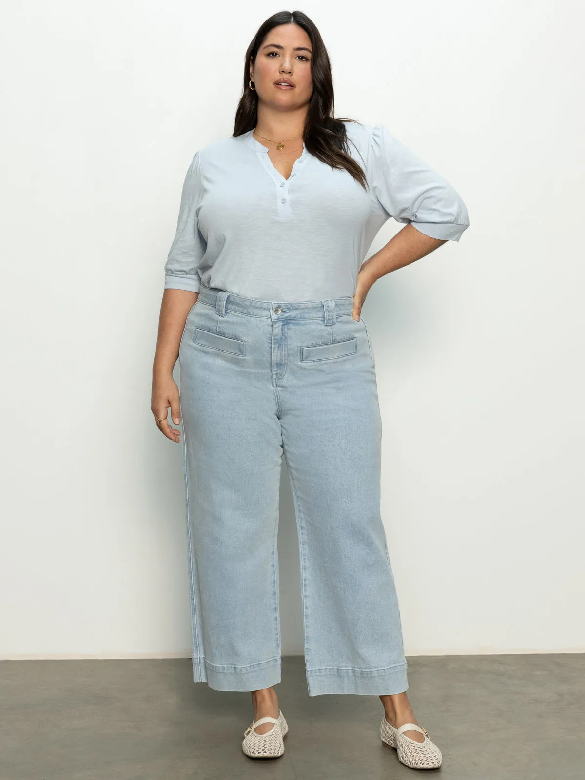 Voyage Standard High Rise Crop Jeans Winner's Circle Extended Sizing Reinforced Stress Points