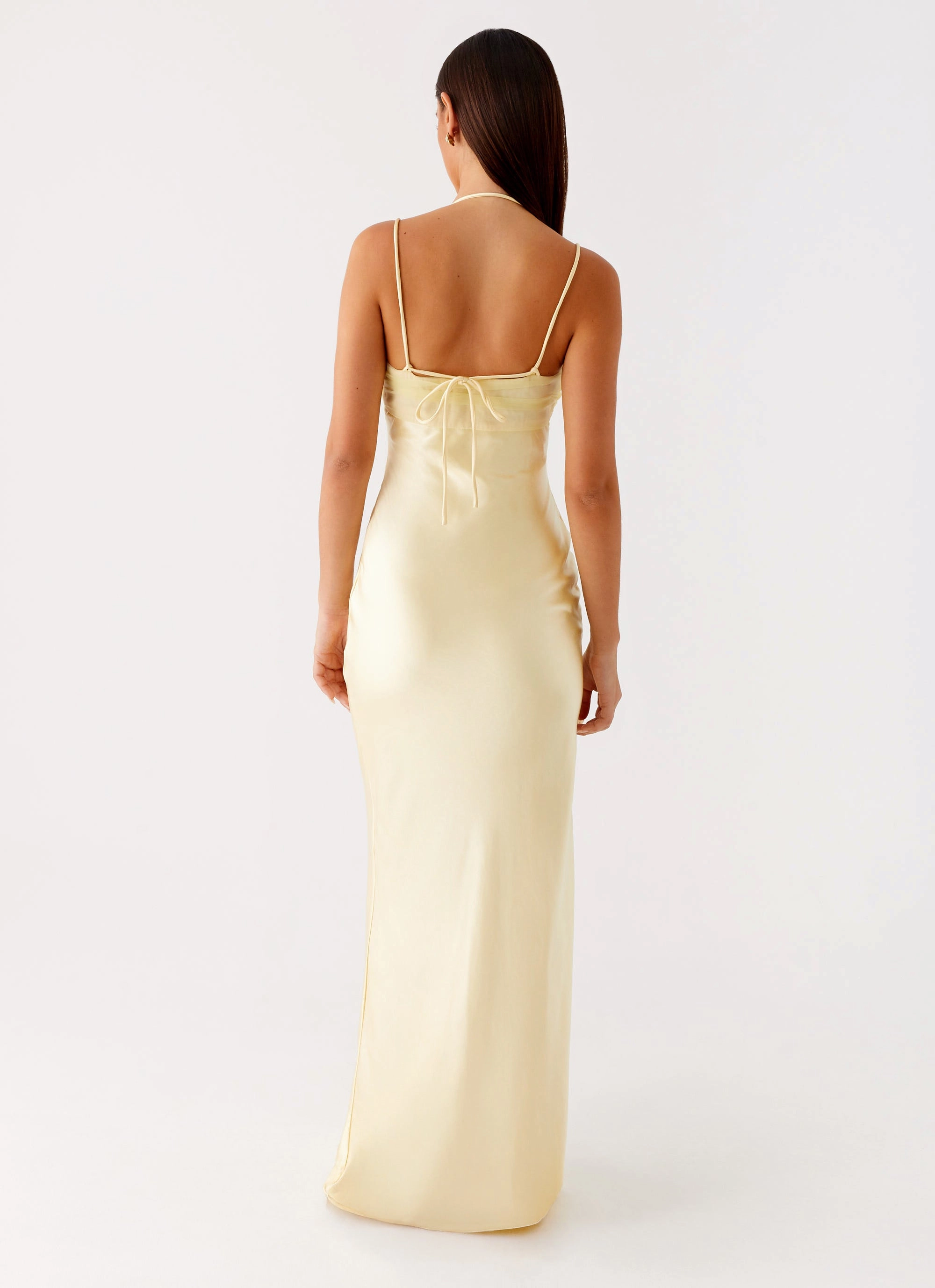 Bodycon Fit Relaxed and Elegant Belize Maxi Dress - Yellow