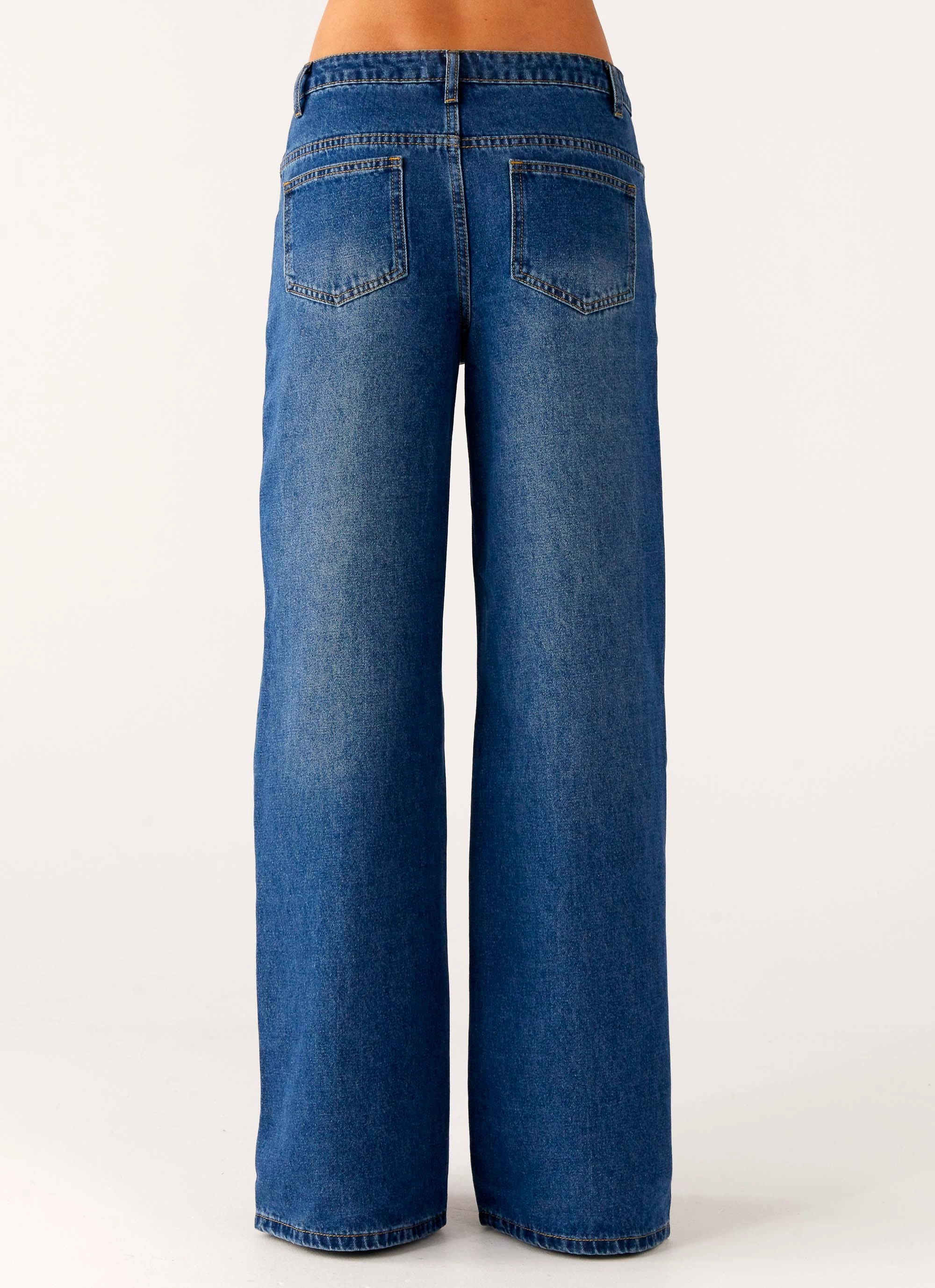 Grayson Straight Leg Jeans - Denim Blue Breathable Classic Wear Eco Friendly Modern Earthy