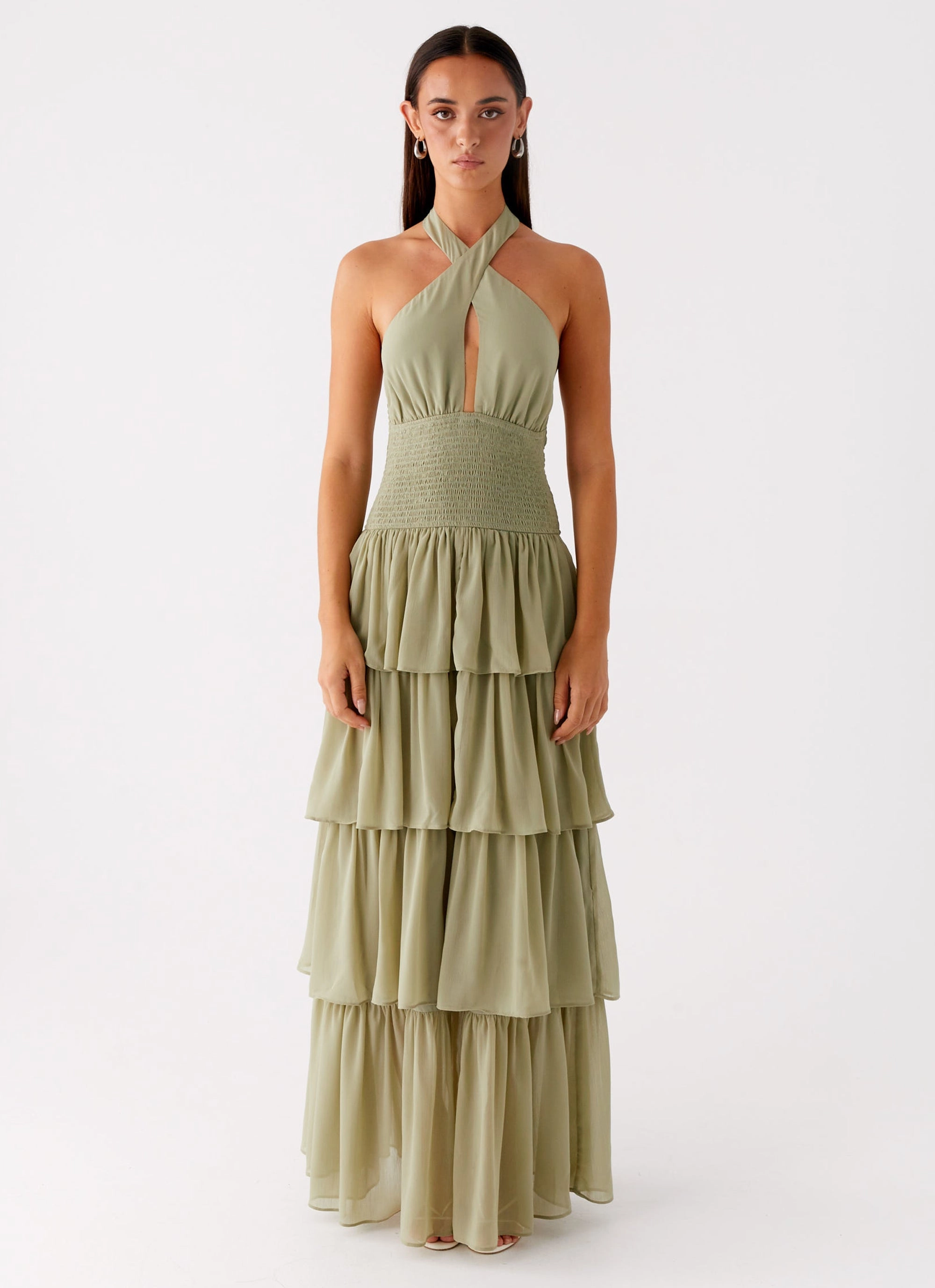 Salma Maxi Dress - Sage Timeless boho dress QuickReleaseClasp