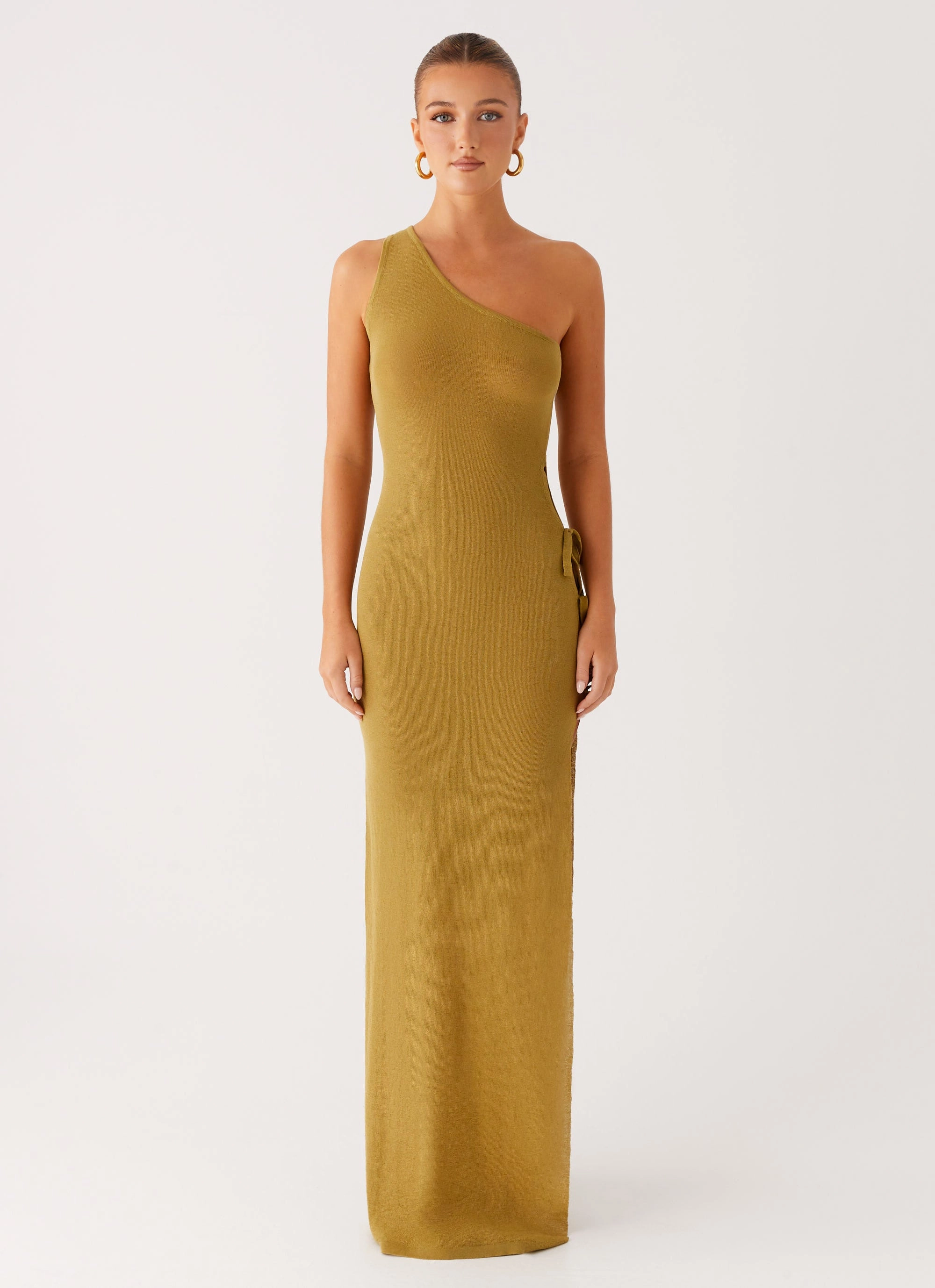Polished Finish Zarnella Maxi Dress - Lime