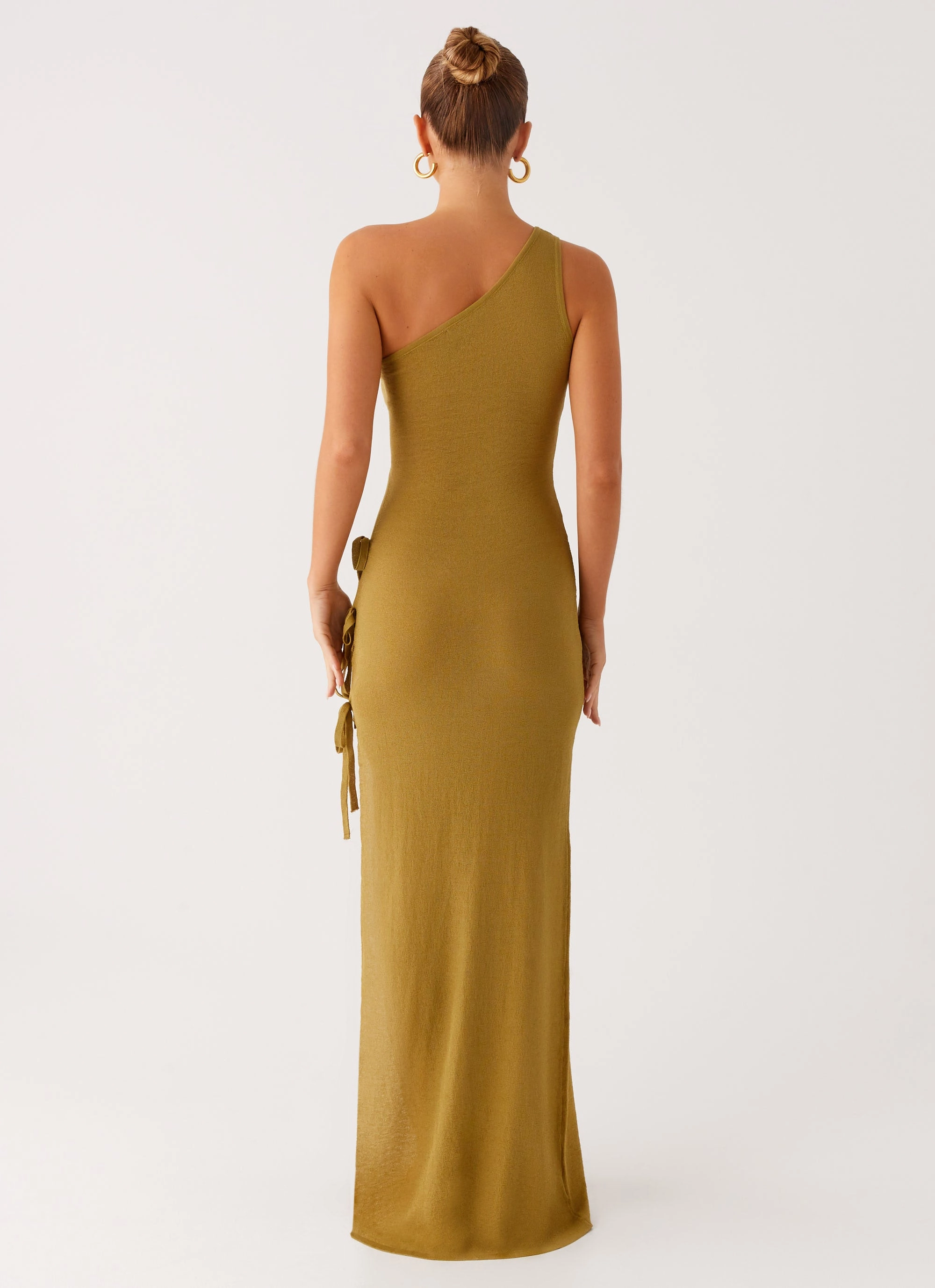 Zarnella Maxi Dress - Lime Premium Material Classic Fit