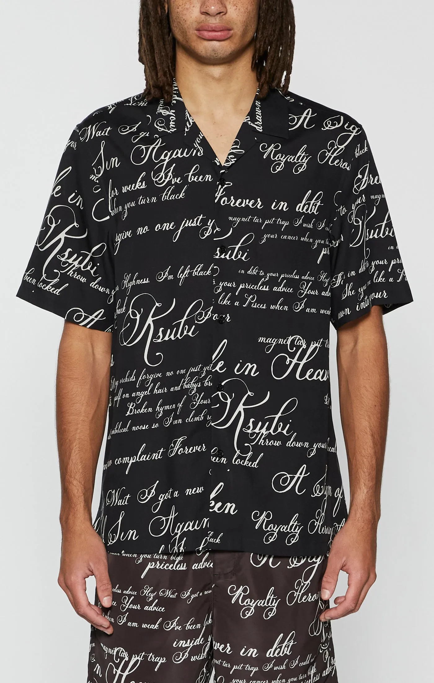 KURSED RESORT SS SHIRT BLACK sports industry Antibacterial