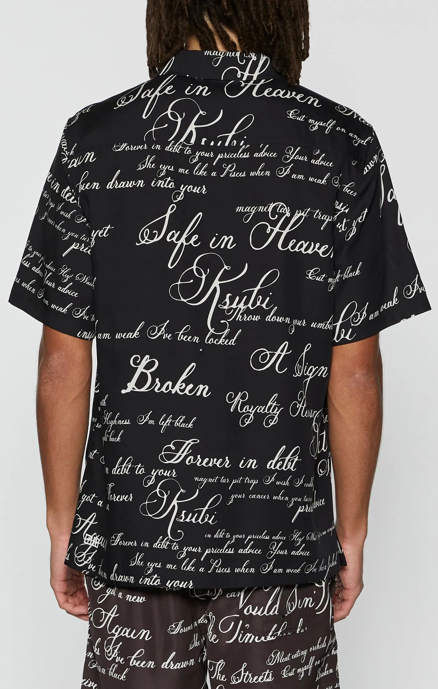 swim trunks KURSED RESORT SS SHIRT BLACK