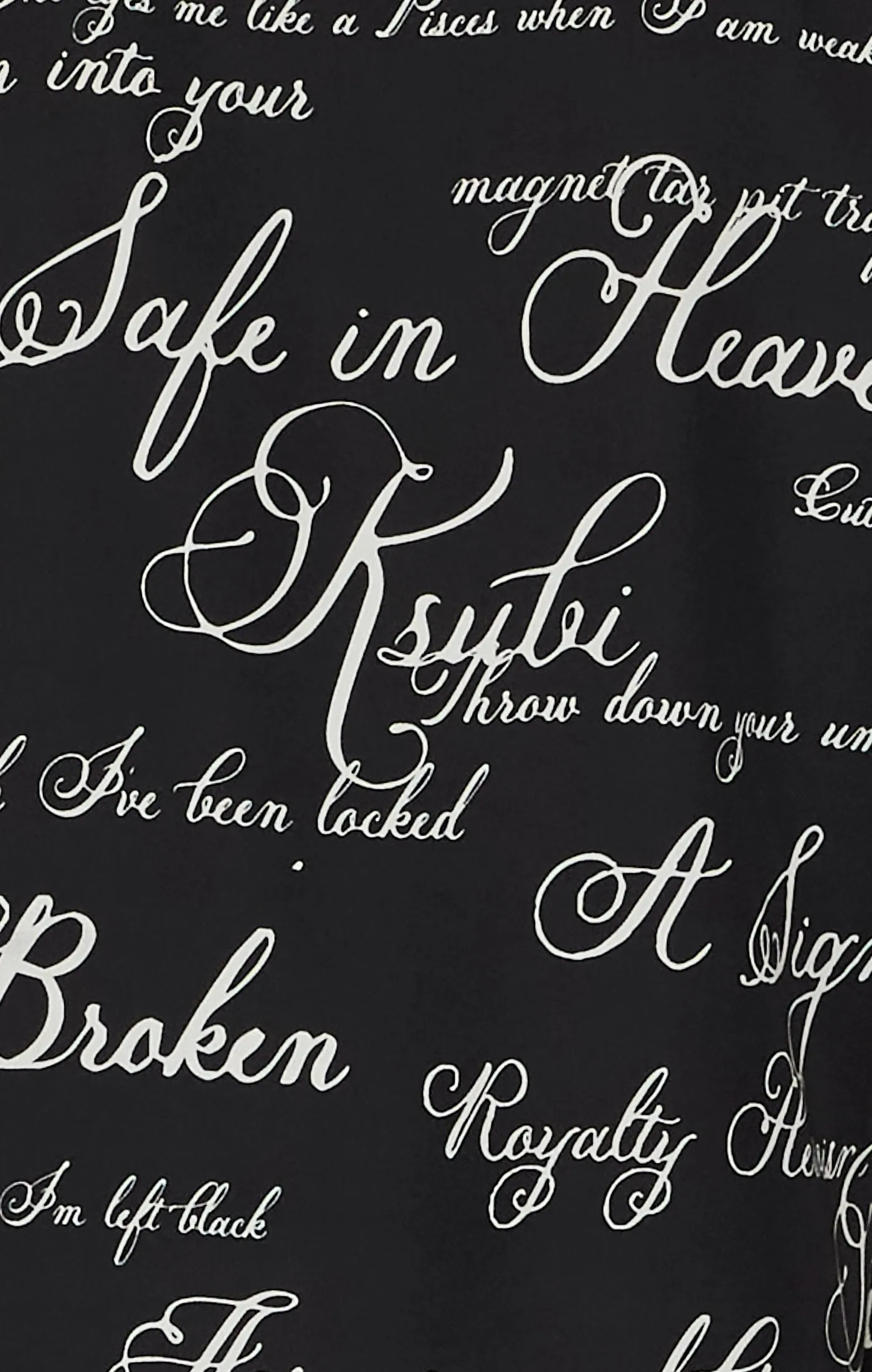 Youth fashion Classic Comfort KURSED RESORT SS SHIRT BLACK