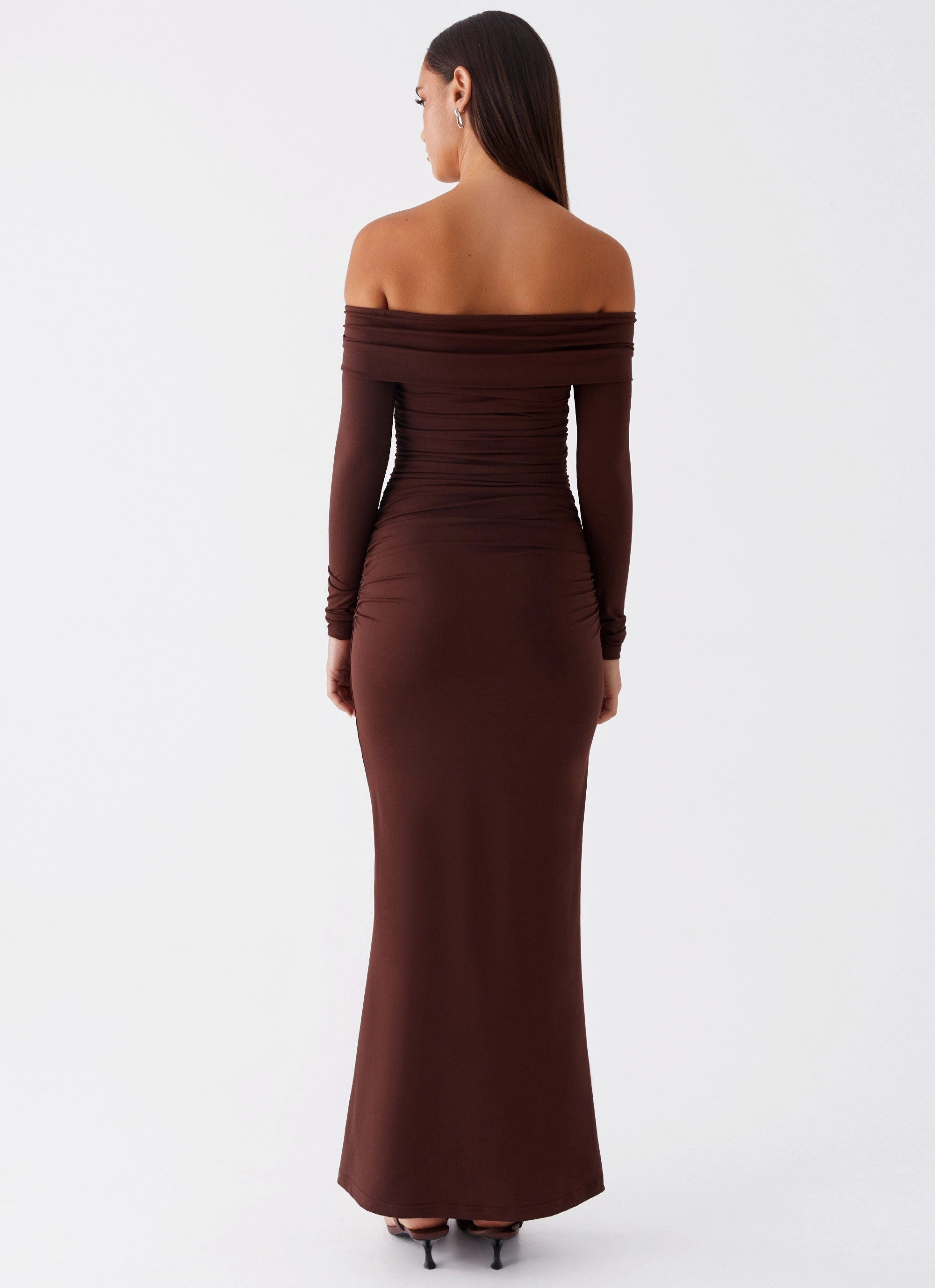 Rudy Long Sleeve Maxi Dress - Chocolate Fresh Outfit Daily Option