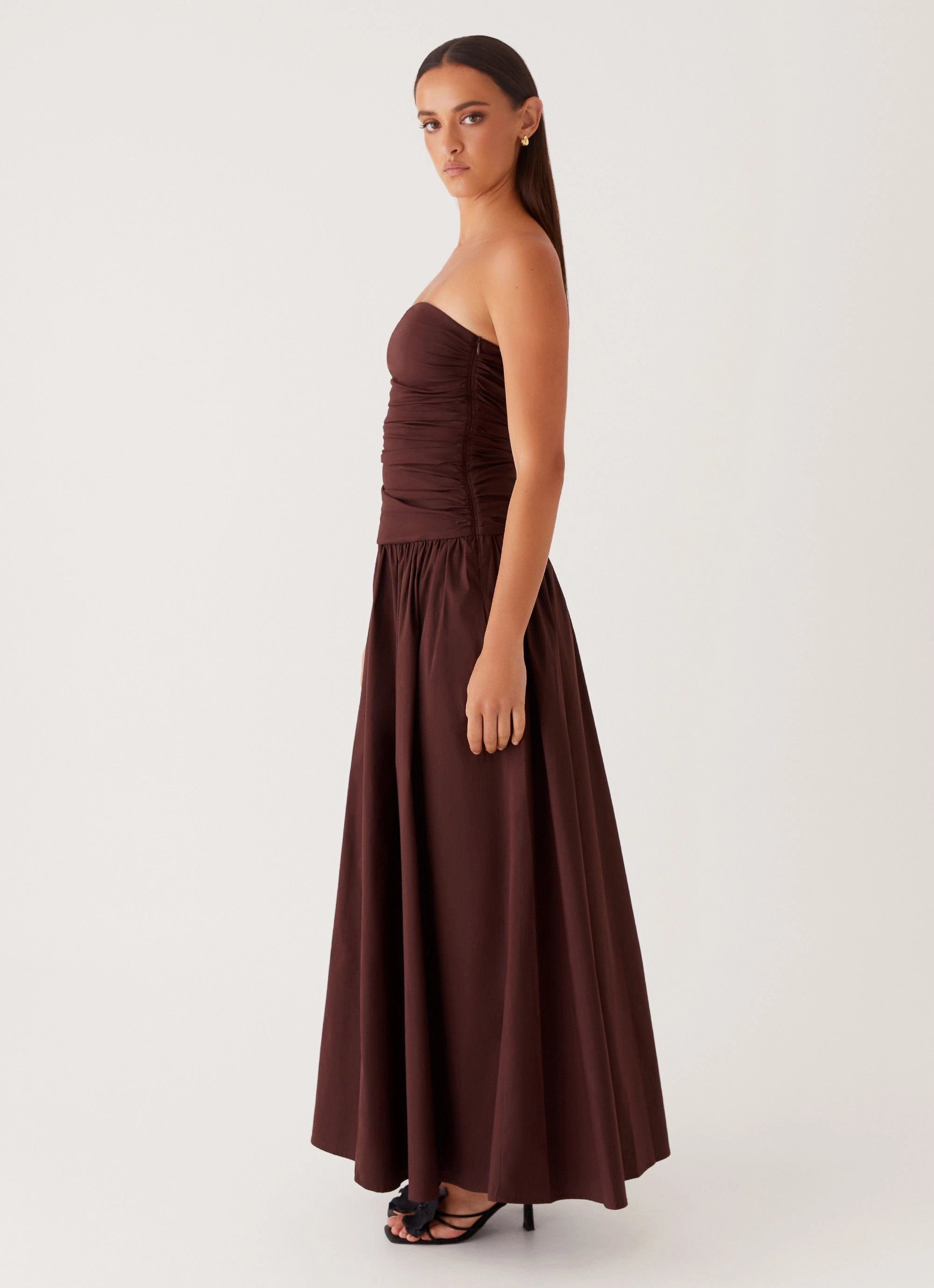 Carmel Maxi Dress - Brown colorfast