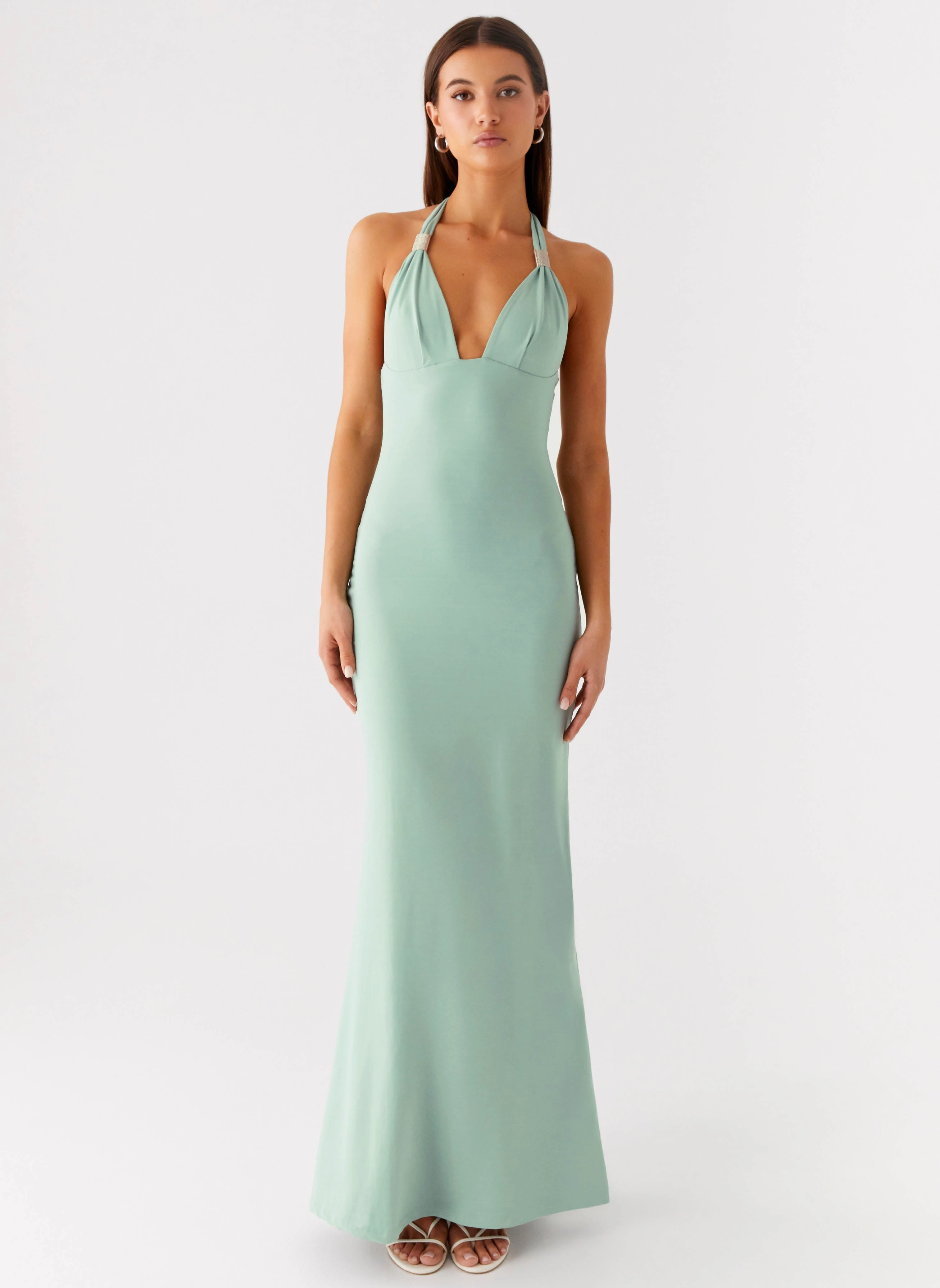 Fern Valley Maxi Dress - Sage Work Comfort Earth-Tone