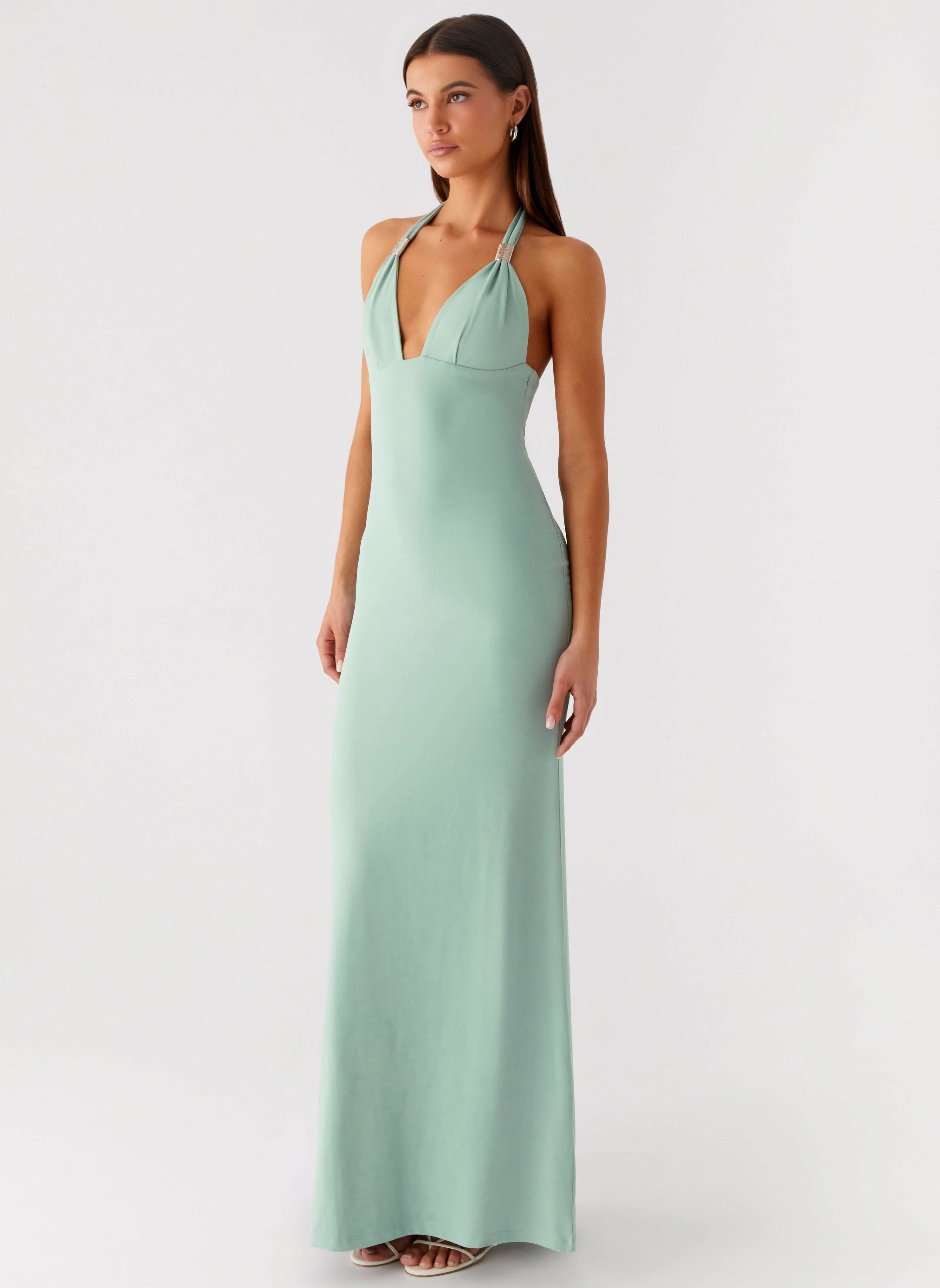 Sunset Look Fern Valley Maxi Dress - Sage