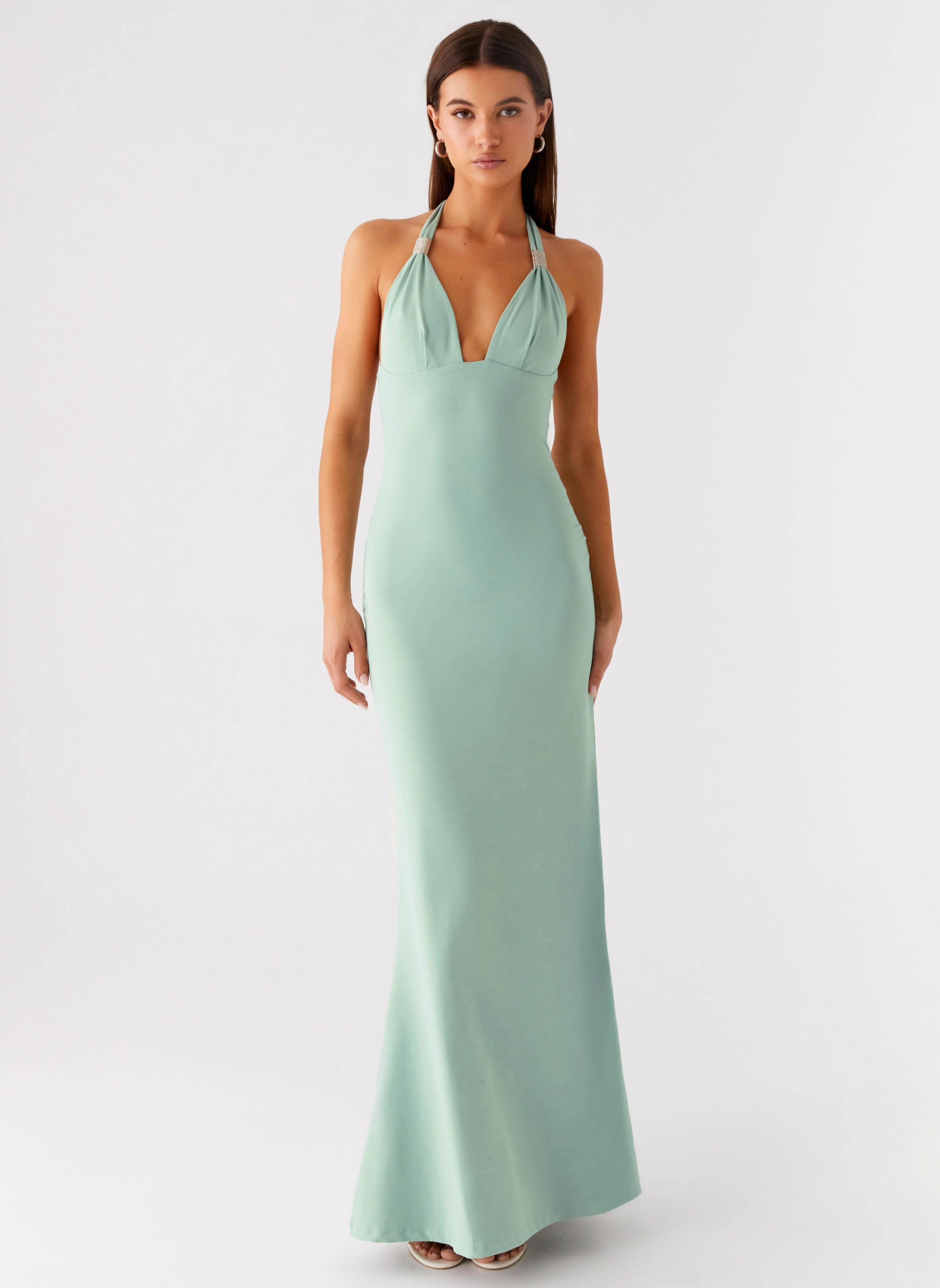 Neutral Form Mood Look Fern Valley Maxi Dress - Sage