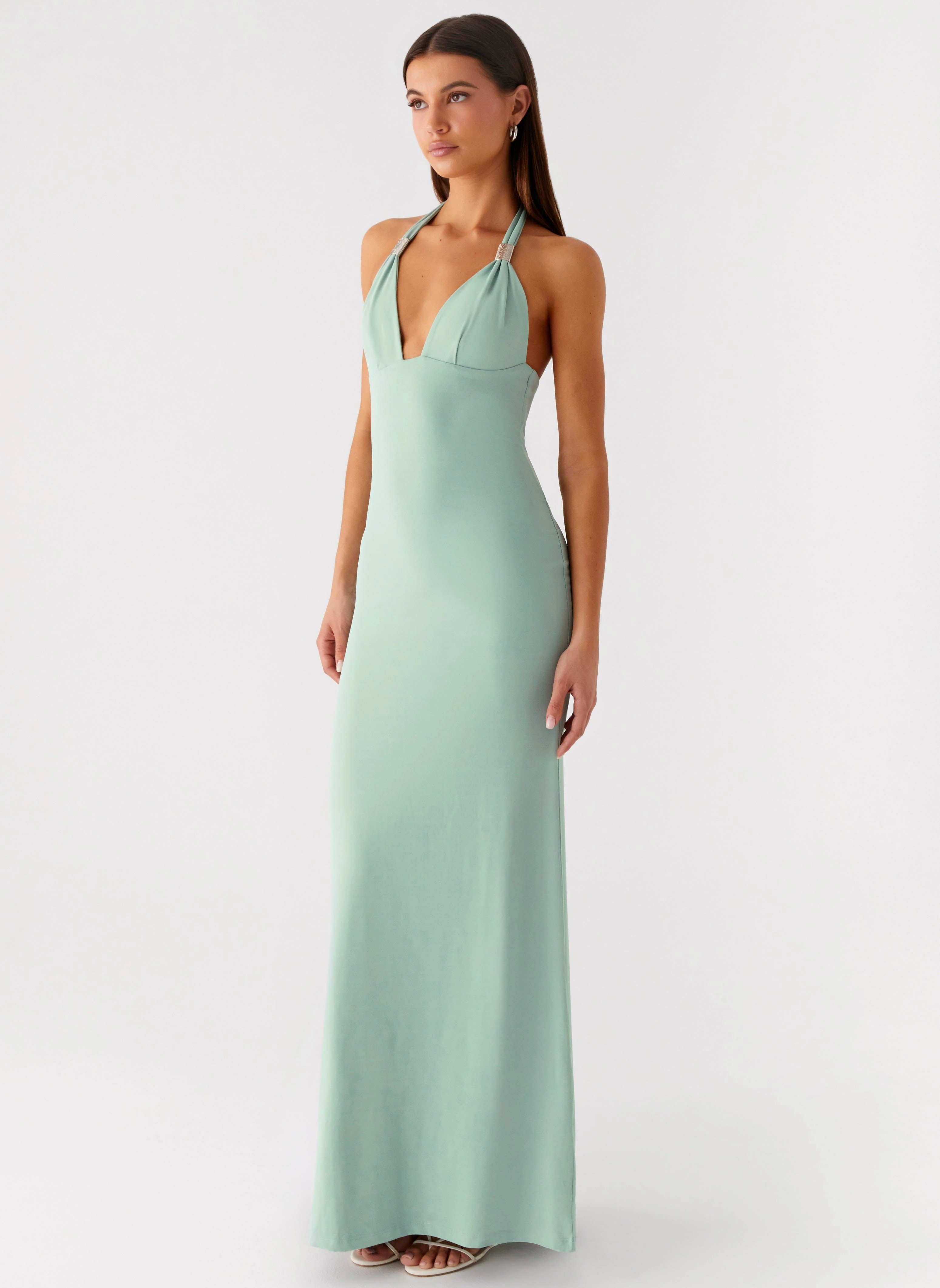 Fern Valley Maxi Dress - Sage budget-friendly Sunset Scene