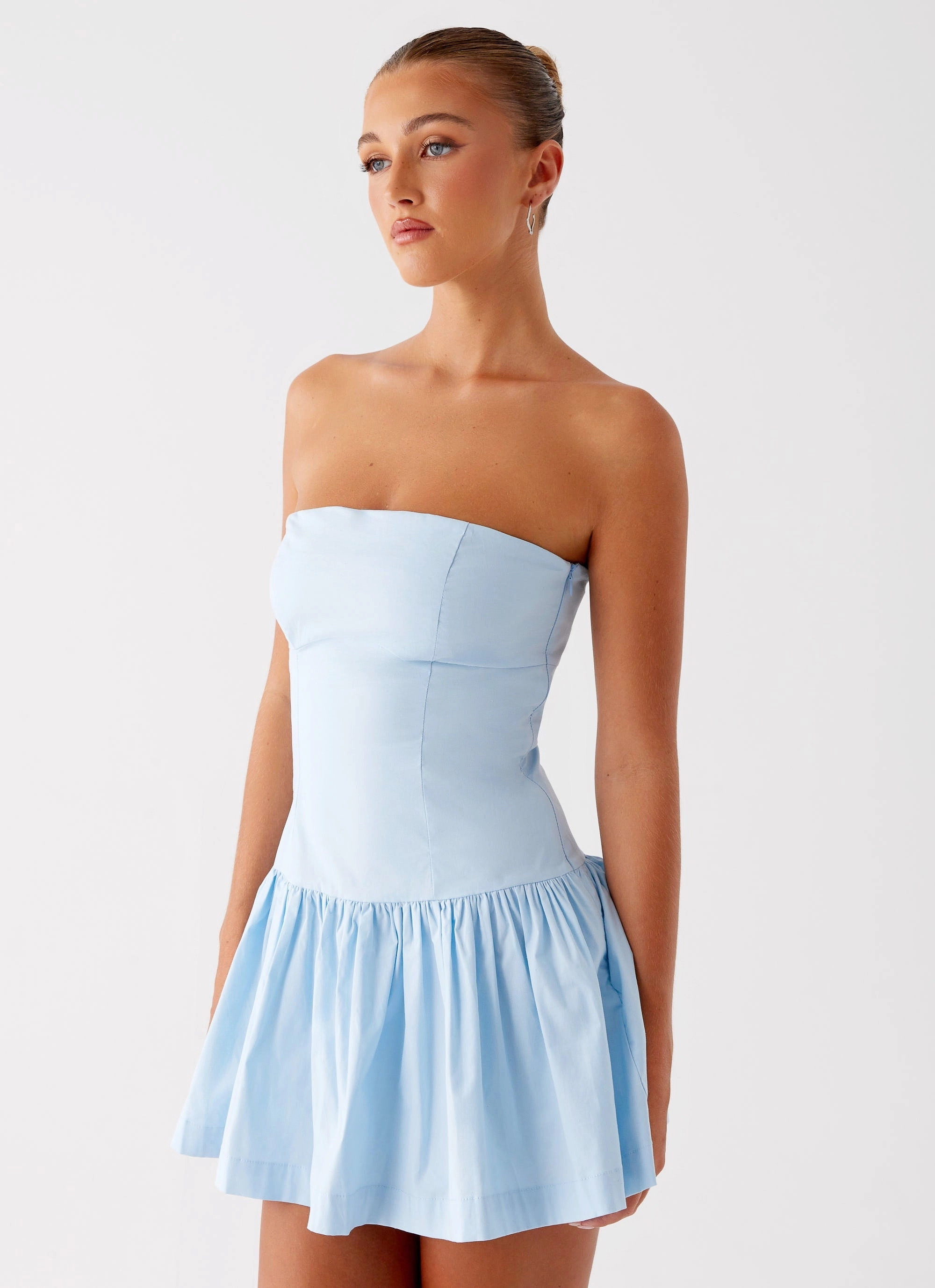Low Key Riviera Mini Dress - Blue