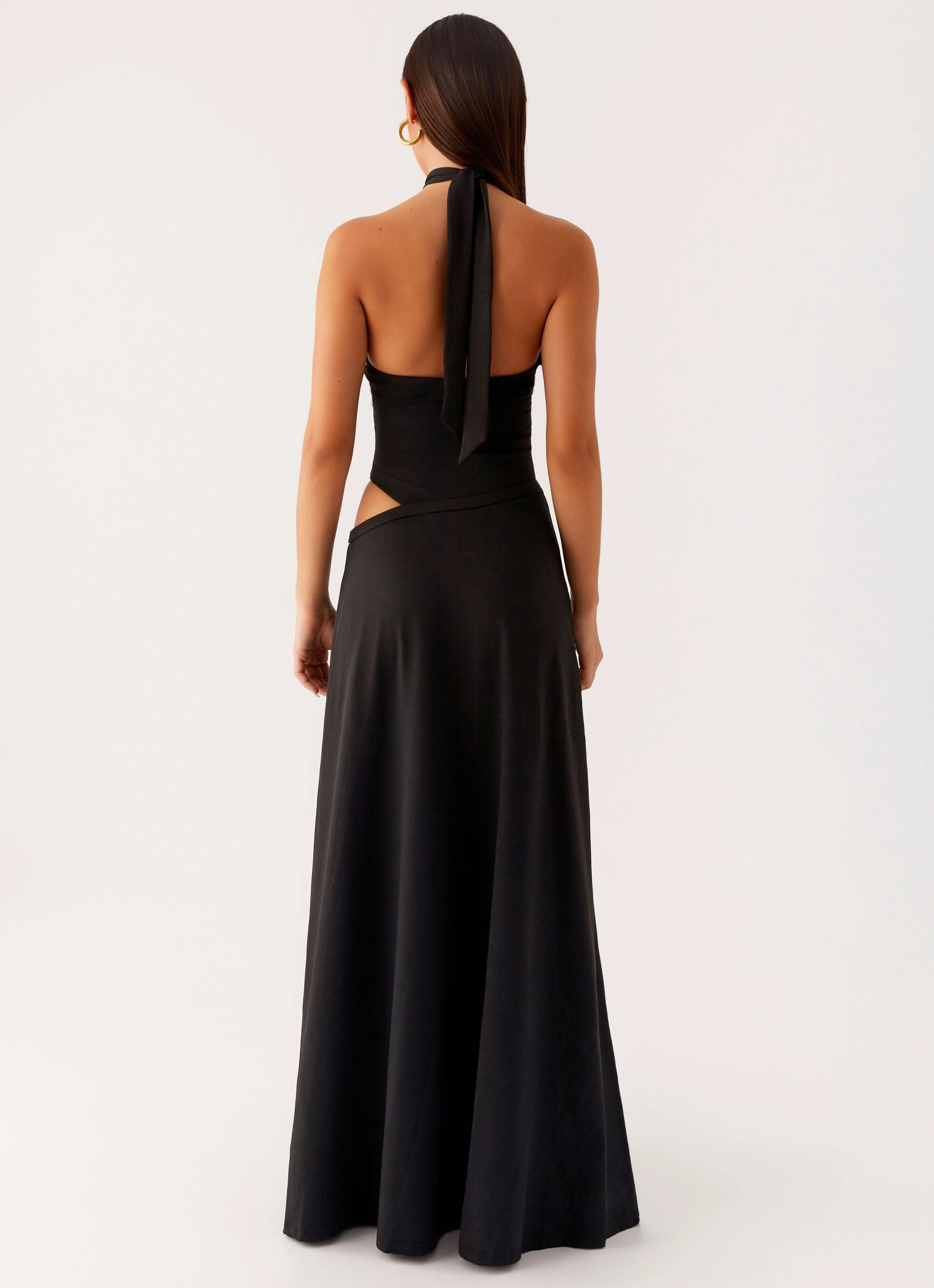 Form Flow Cool Simplicity Turner Maxi Dress - Black