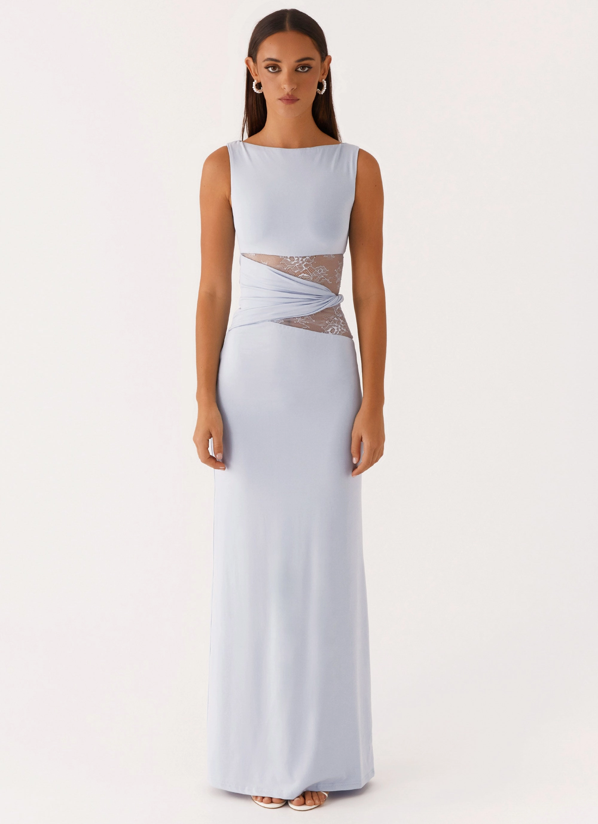 Karma Maxi Dress - Blue Layered Look Light Appeal