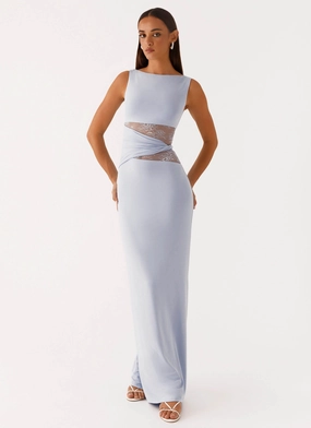Karma Maxi Dress - Blue Silky Form