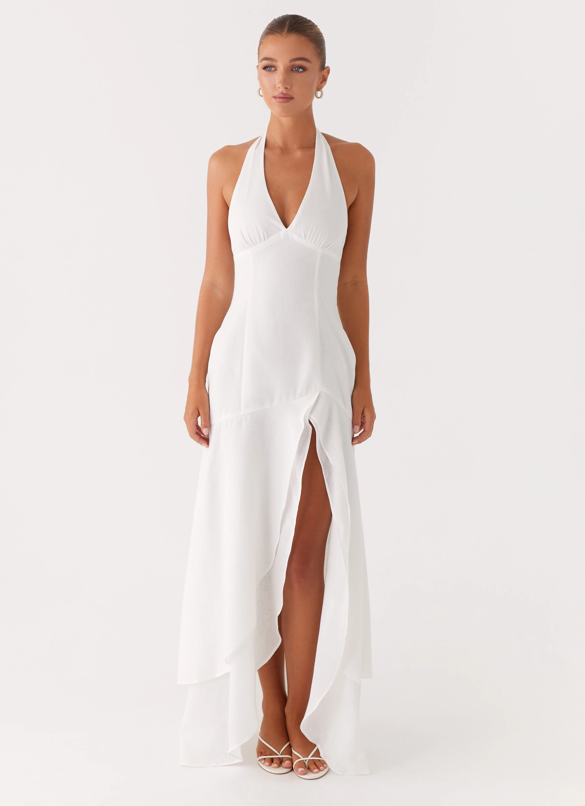 Turu Maxi Dress - White Unisex Option