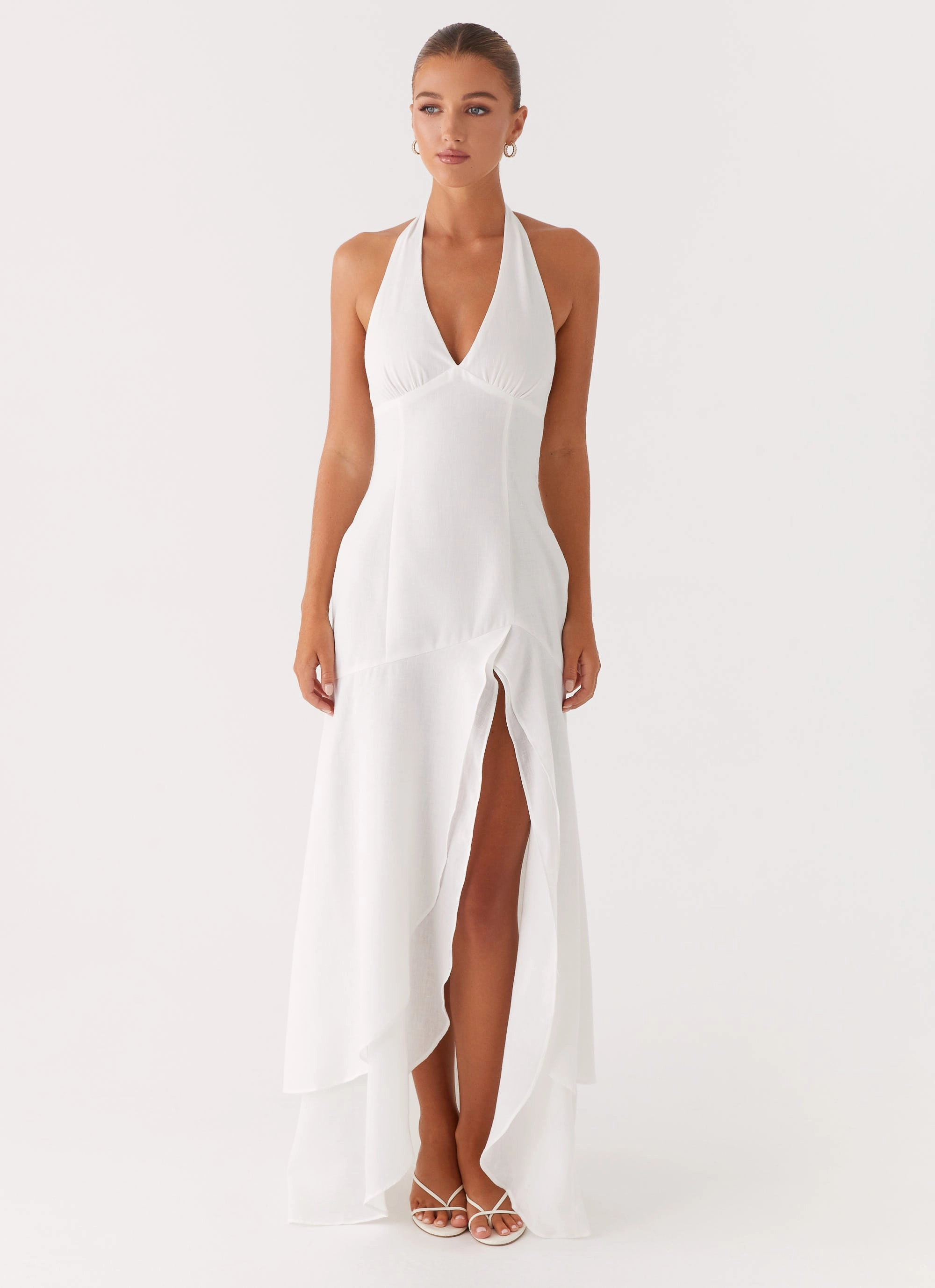 Travel Comfort Stain-Guard-Finish Turu Maxi Dress - White