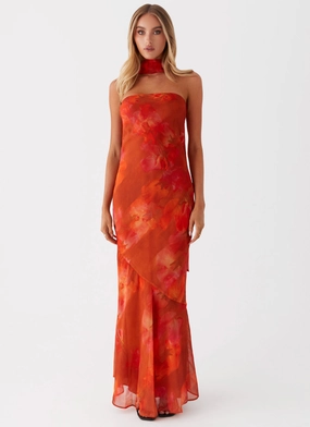 Under The Pagoda Maxi Dress - Amber Mood Glow Everyday Movement