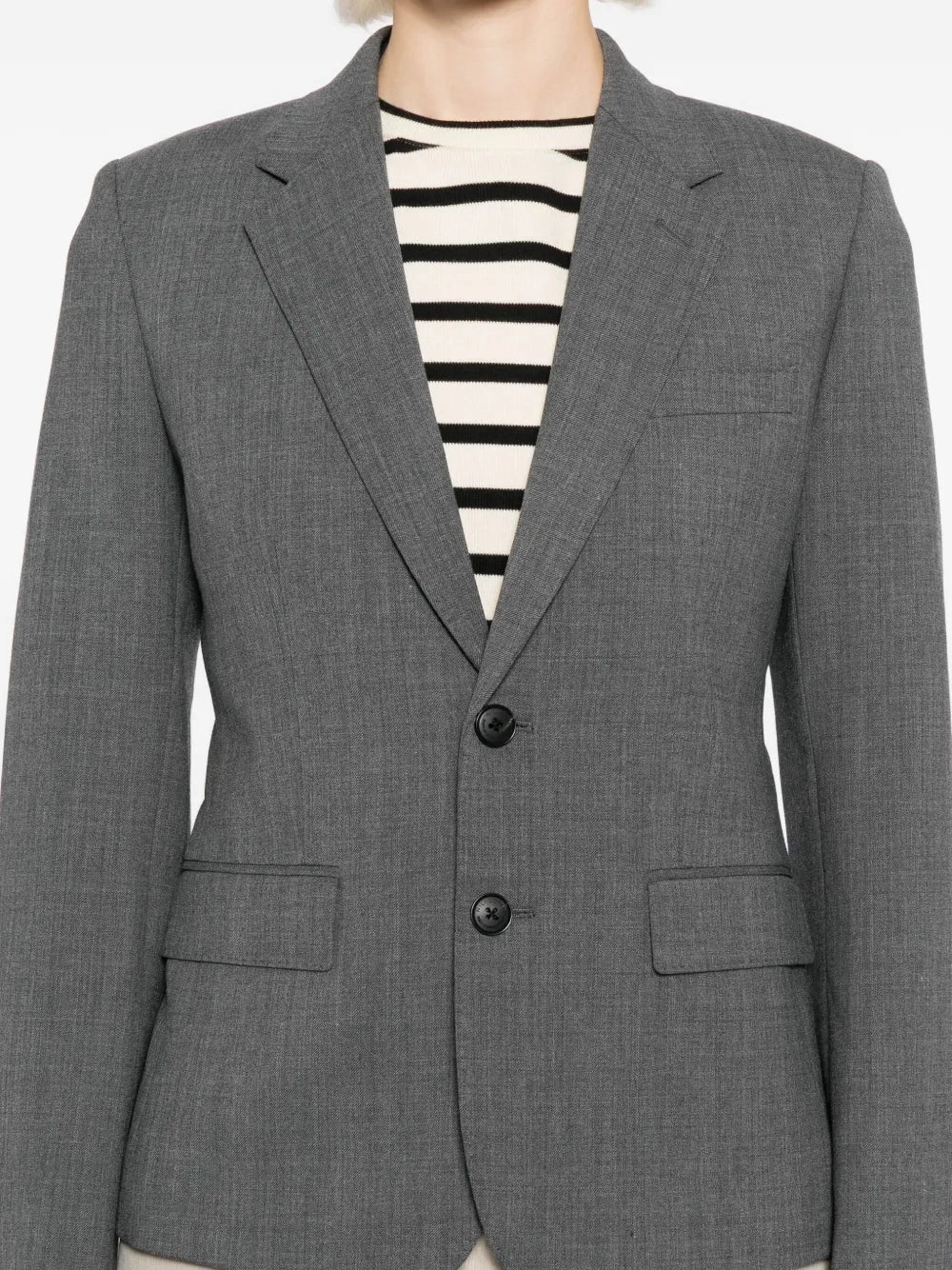 Anti Static Material Formula Ysee Blazer in Heather Grey