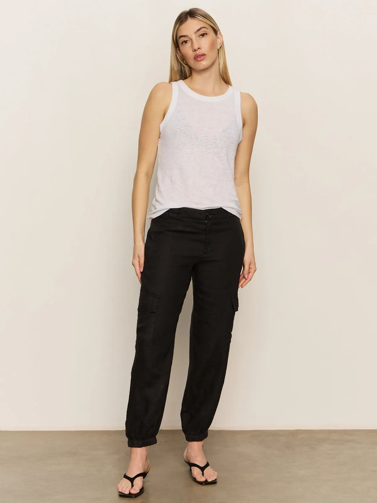 Outdoor Ready Take Over Linen Jogger Standard Rise Pant Black