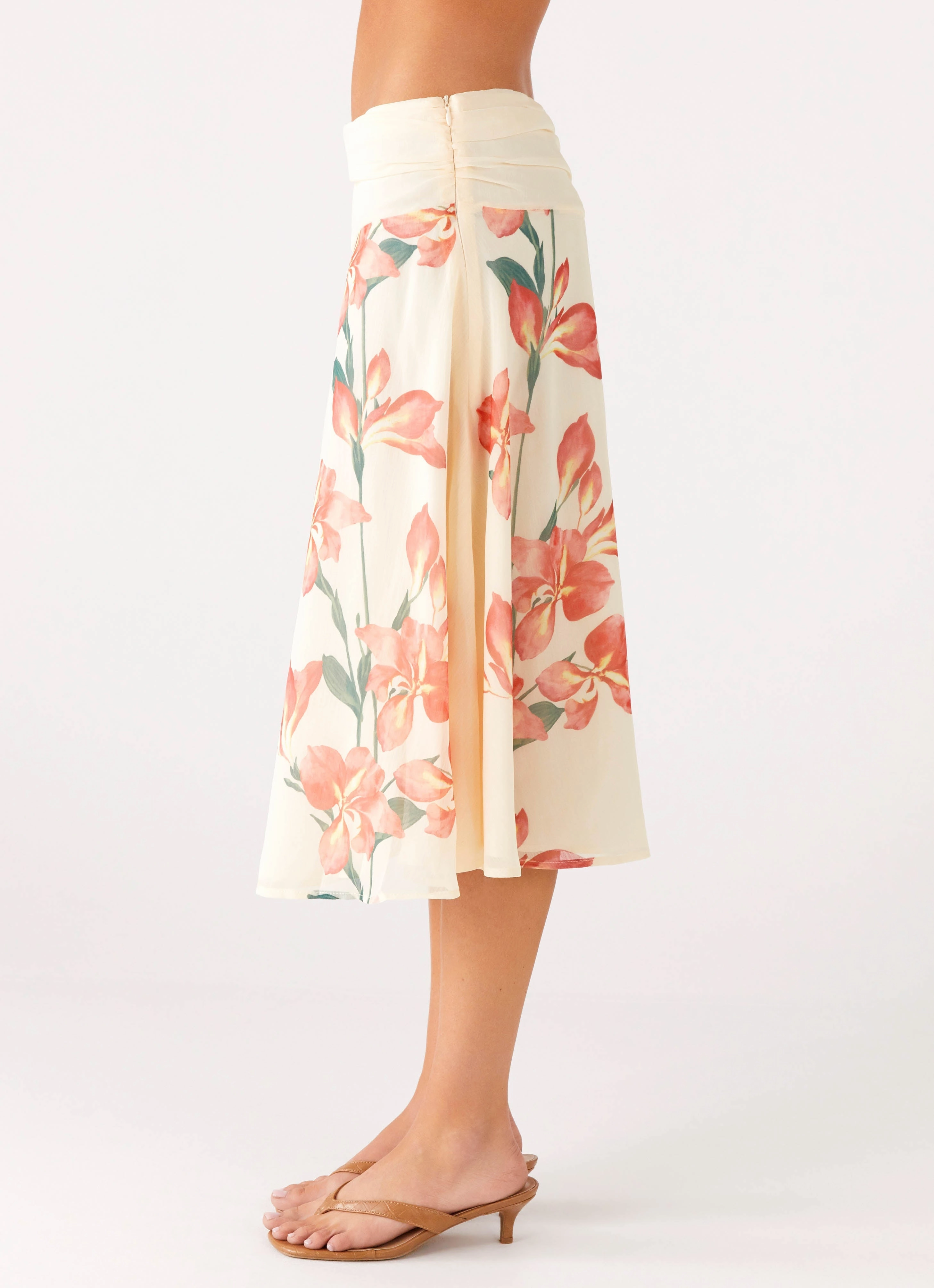 Valley Midi Skirt - Siena Floral Easy Layer