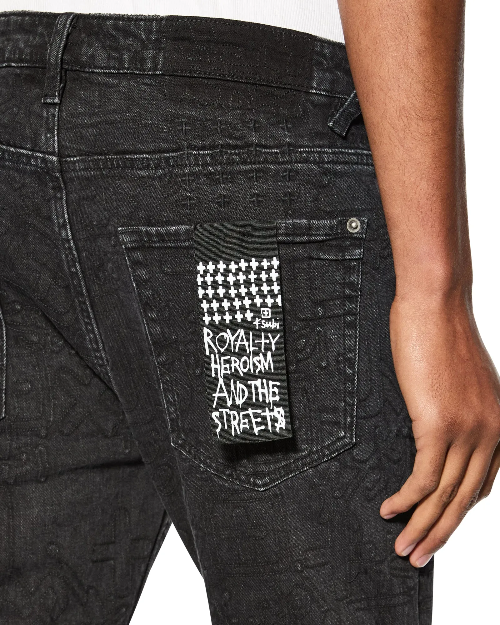 Multi Pocket Design Spring Mood Trendy VAN WINKLE STENCIL BLACK