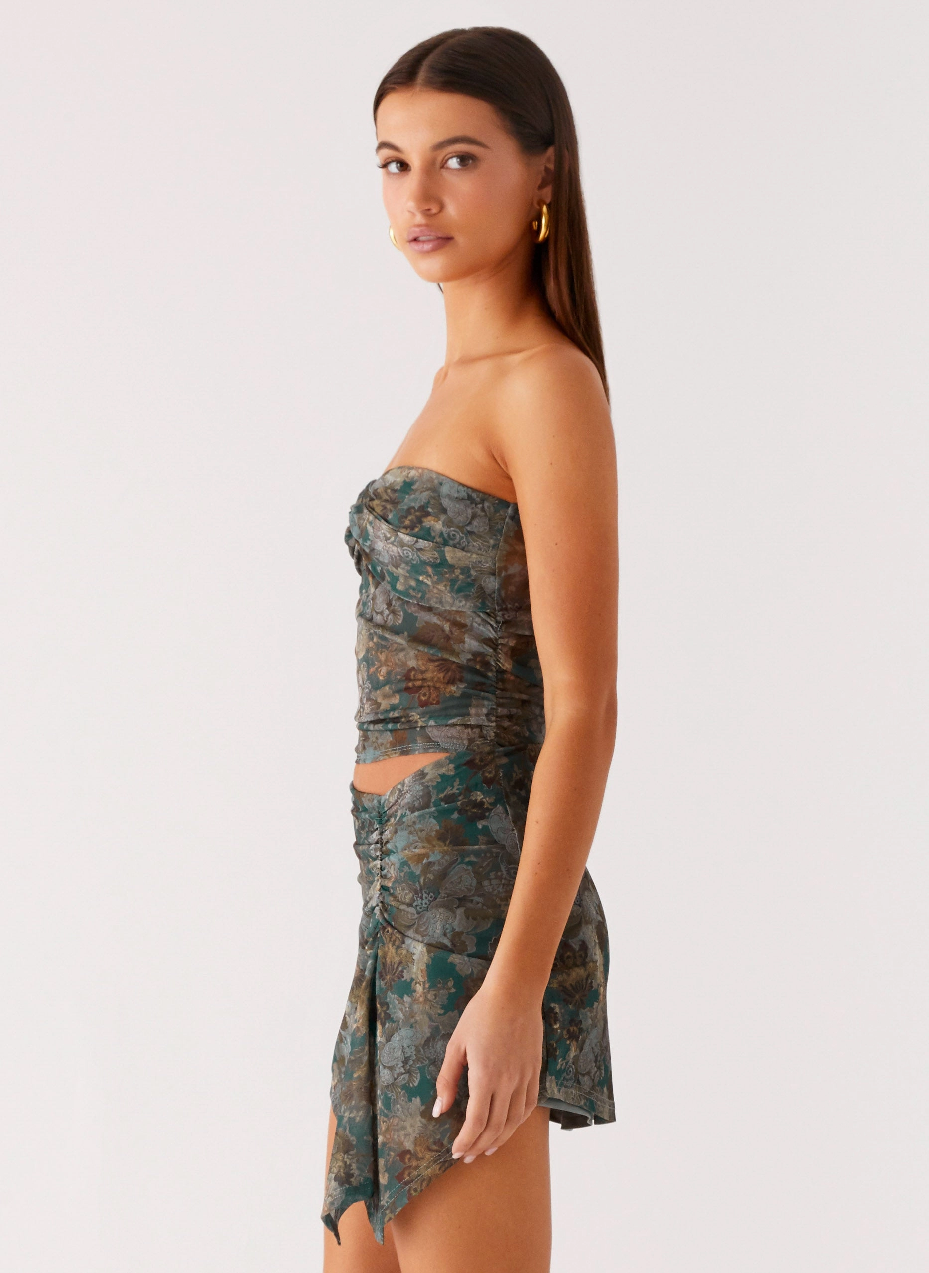 Vayda Mini Dress - Vintage Blossom Zip Ease