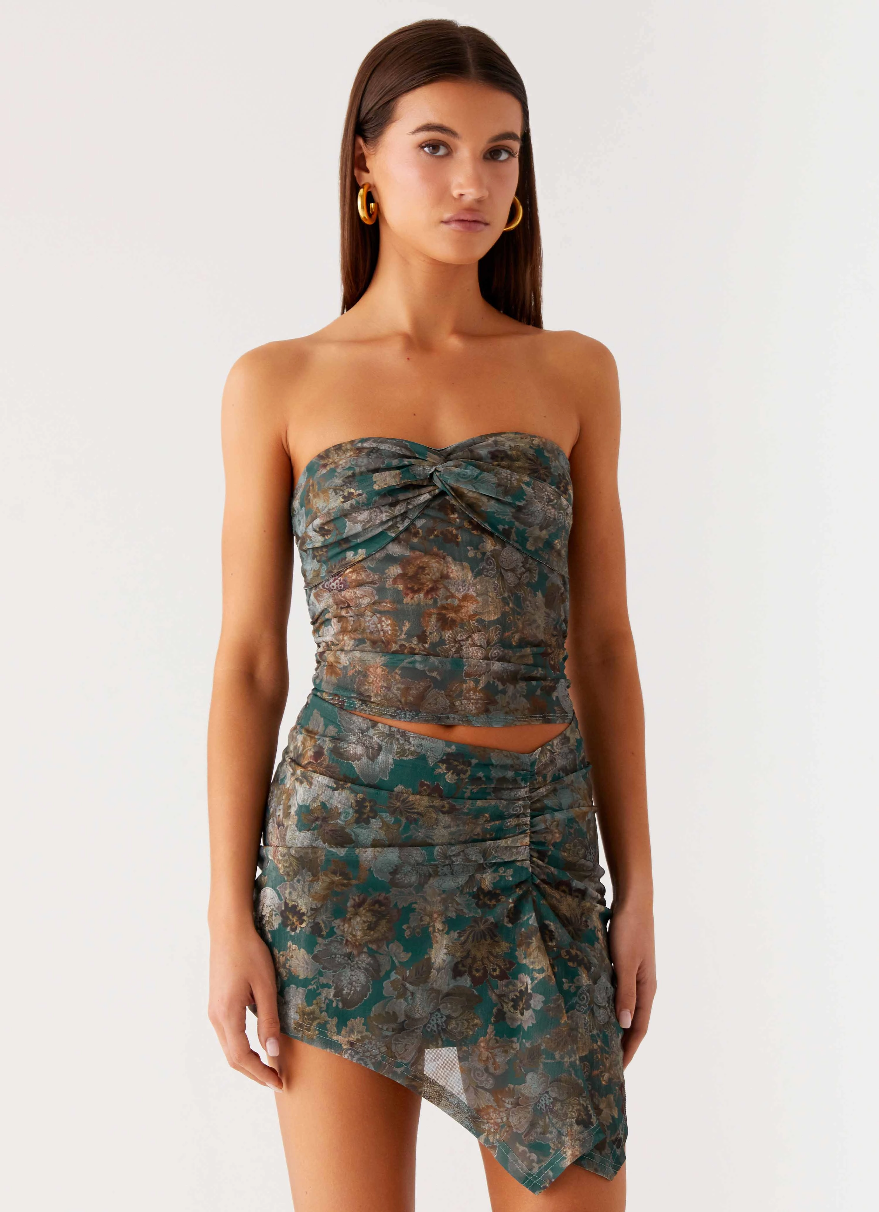 Daily Favorite Romantic Vibe Vayda Mini Dress - Vintage Blossom
