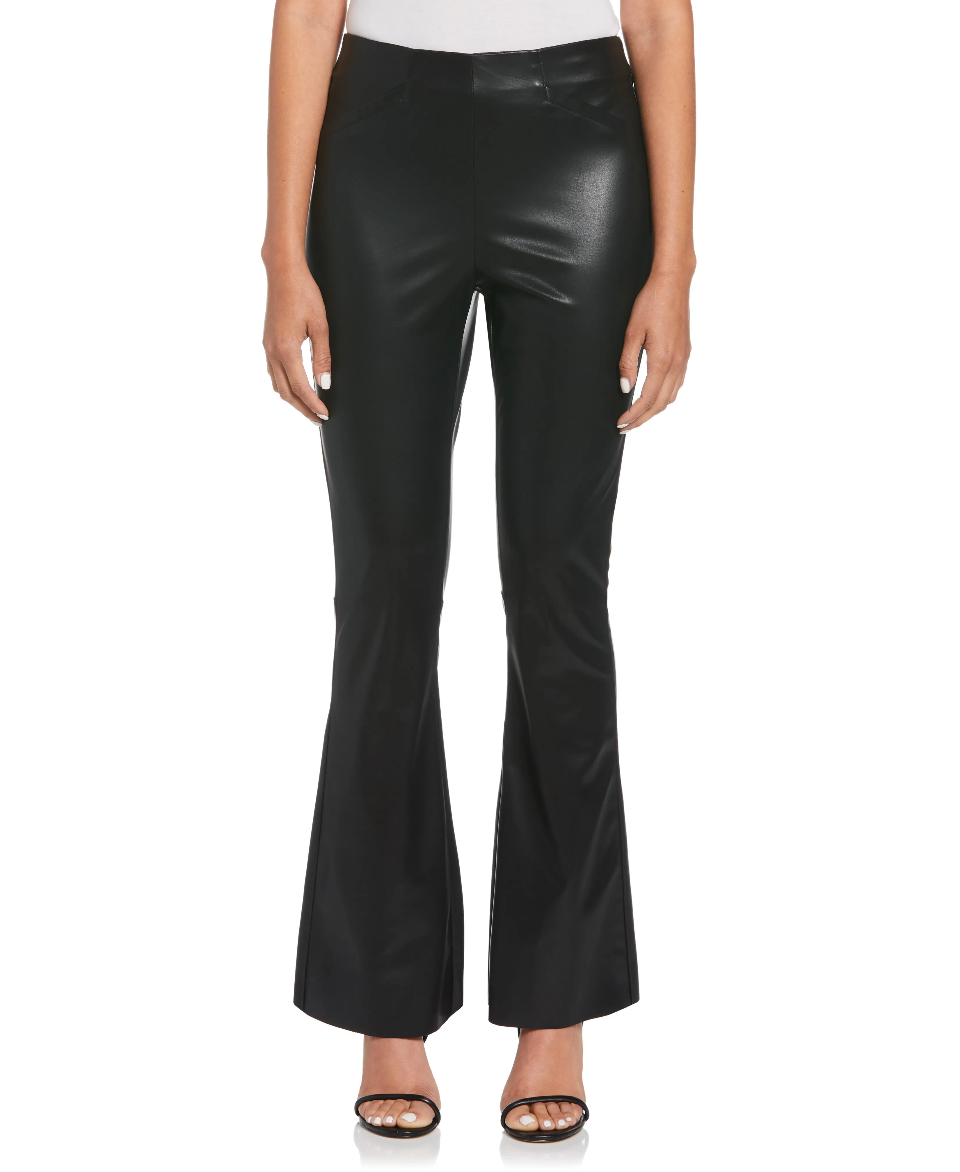 AntiStaticFinish Vegan Leather High Waist Bootcut Pant