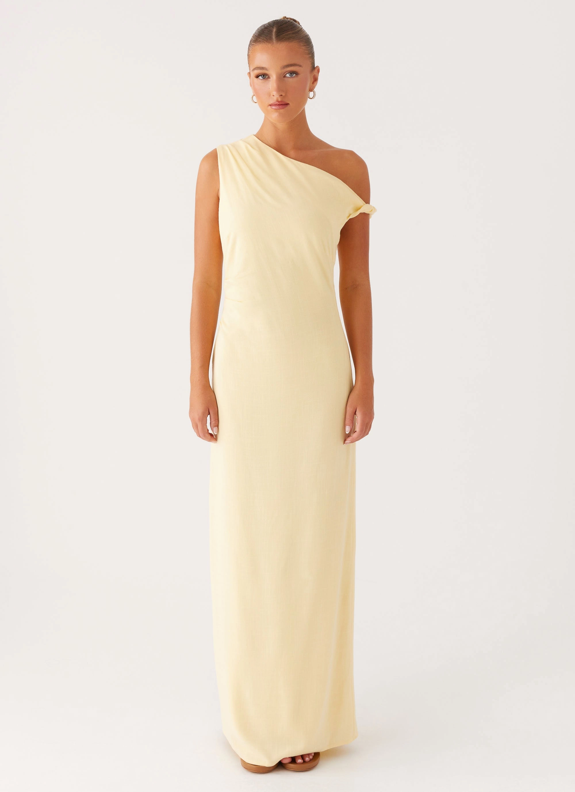 Mckenna Maxi Dress - Yellow Elegant brunch outfit Light Shape