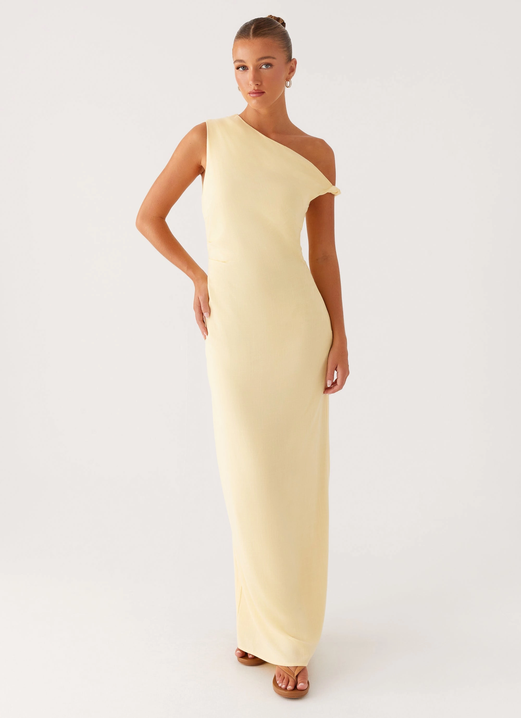 Mckenna Maxi Dress - Yellow Pretty Glow Comfy Look
