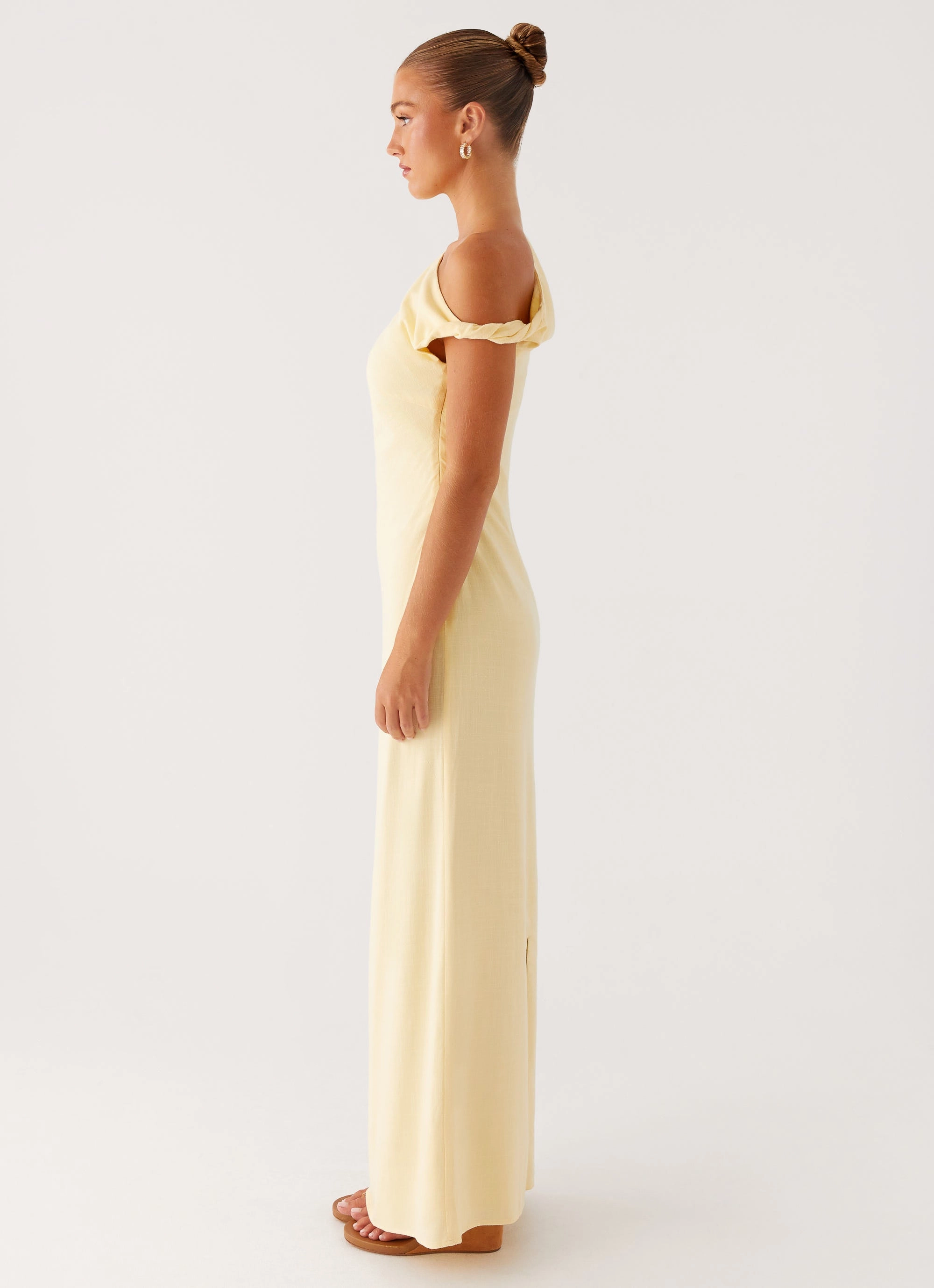 Mckenna Maxi Dress - Yellow Perfect Fit Wear All Time Fit
