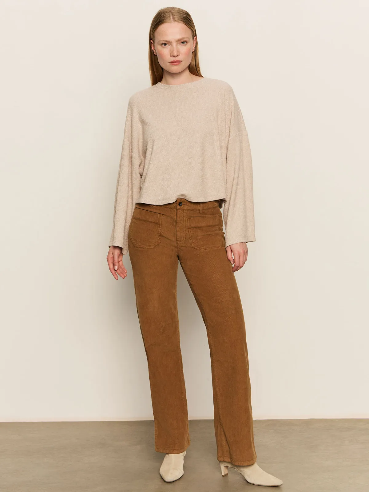 Flattering Fit Wear Corduroy Marine Pant Bronze