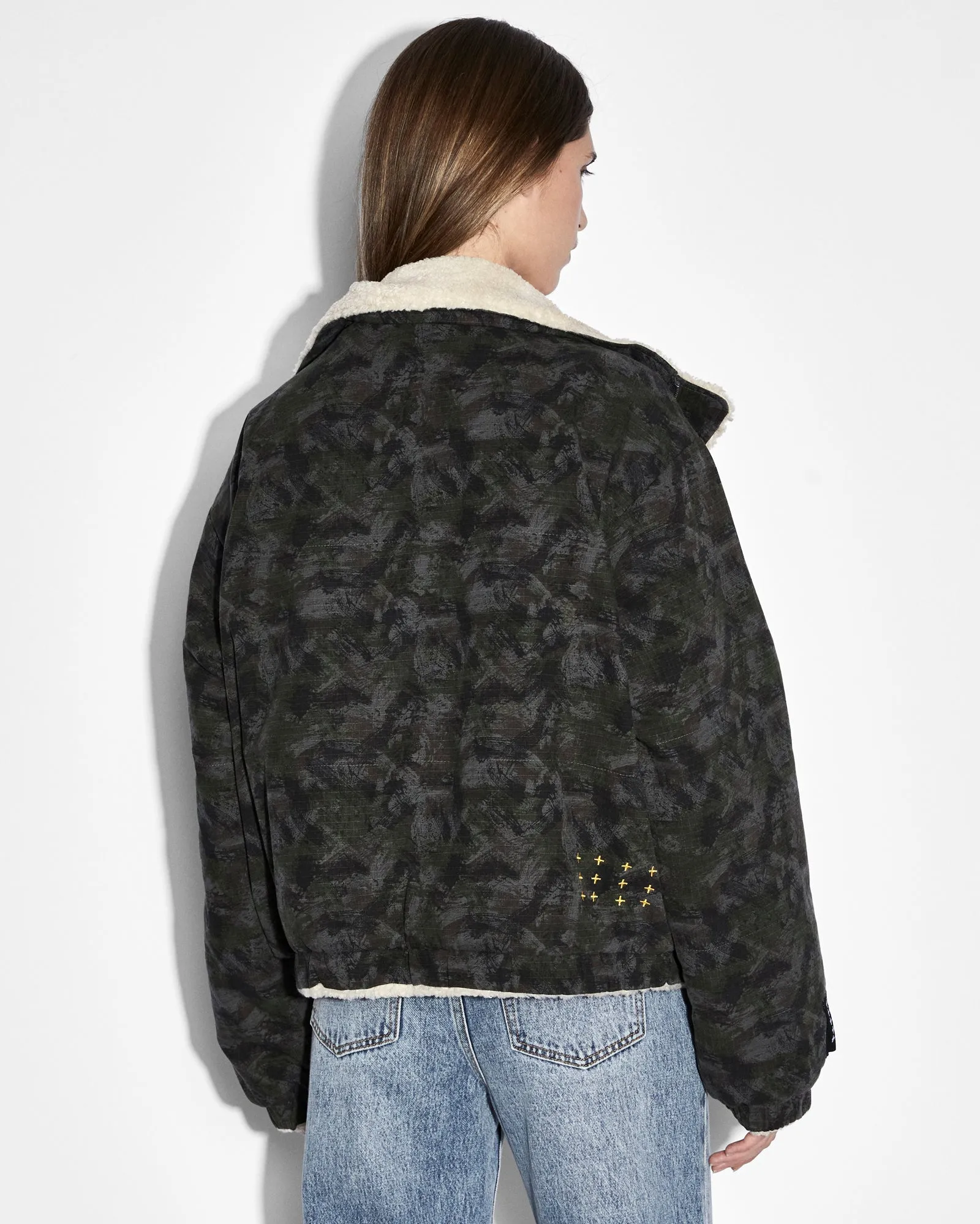 Timeless Form REVERSIBLE PUFFER JACKET CAMO / ECRU