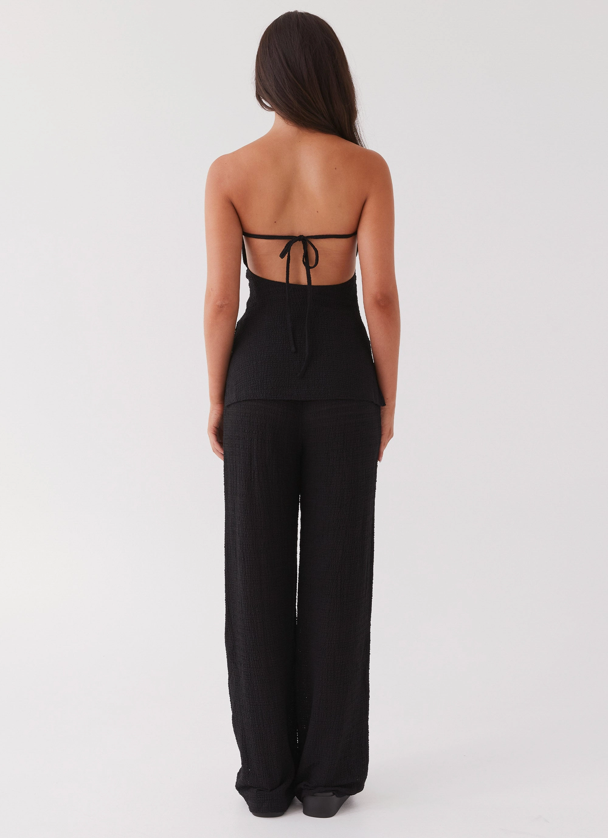 Jadey Waffle Pants - Black Urban Utility