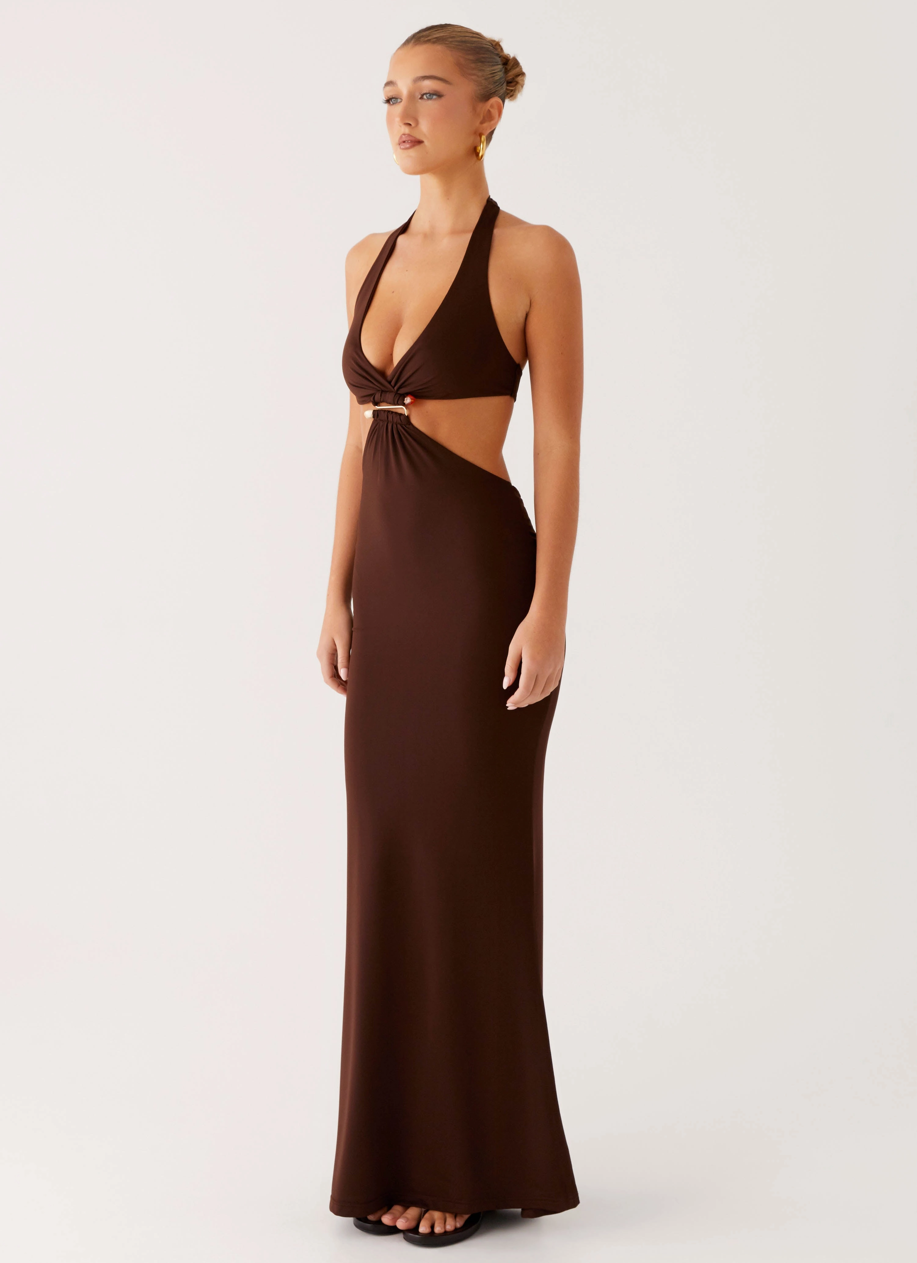 Travel Vibe Shawnie Maxi Dress - Chocolate