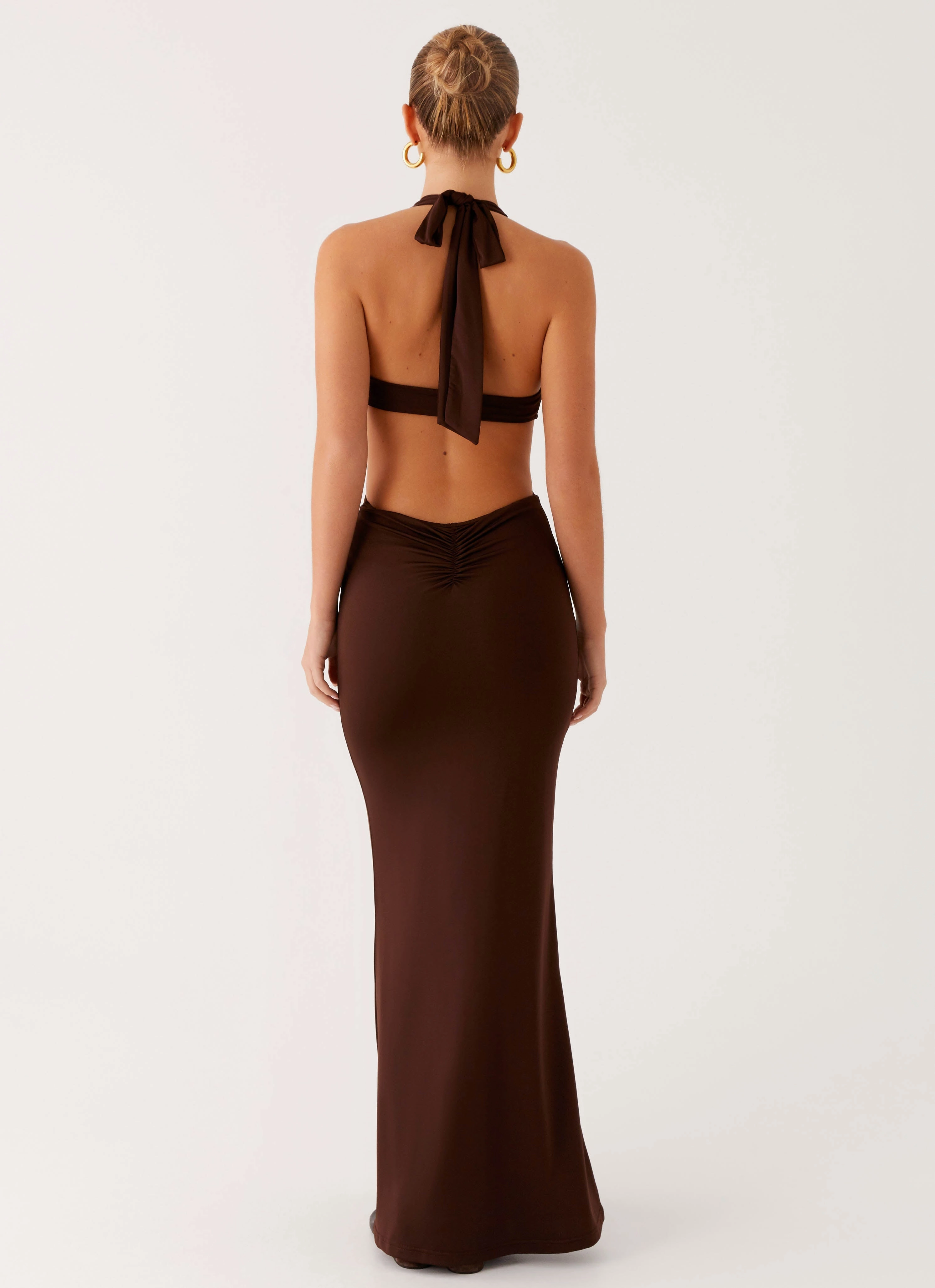 Modern Silhouette Shawnie Maxi Dress - Chocolate