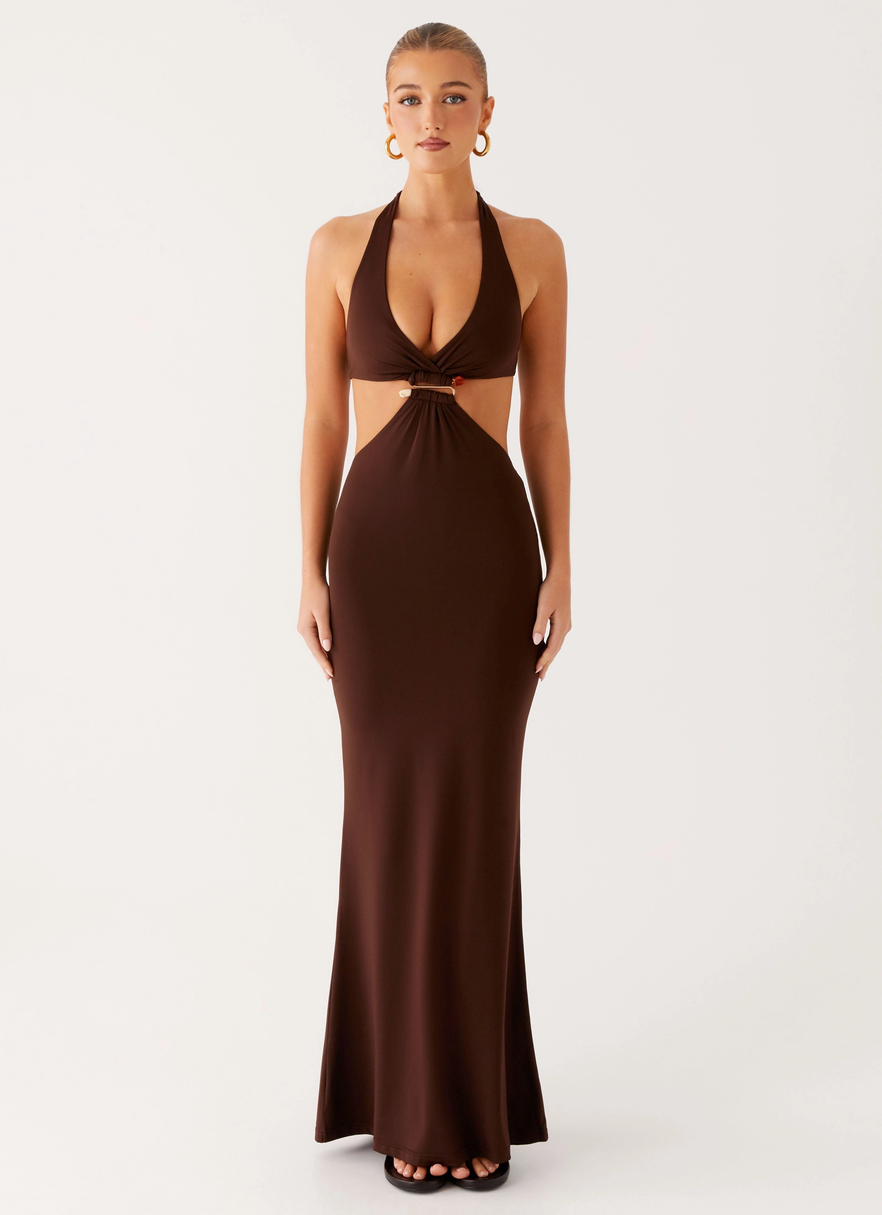 Shawnie Maxi Dress - Chocolate Feminine Design