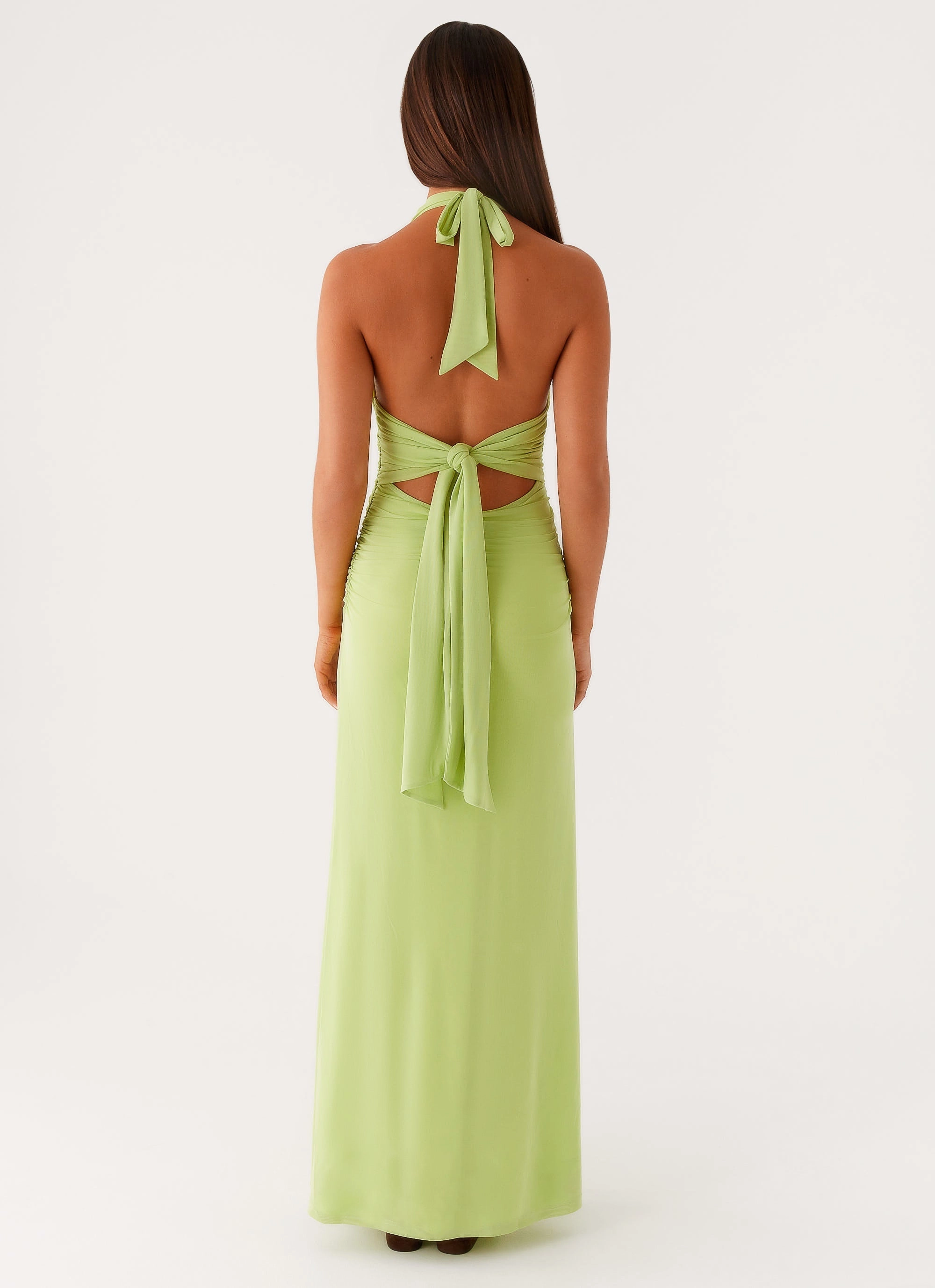 Kerrie Maxi Dress - Lime Inner Smile Flattering Look Fit