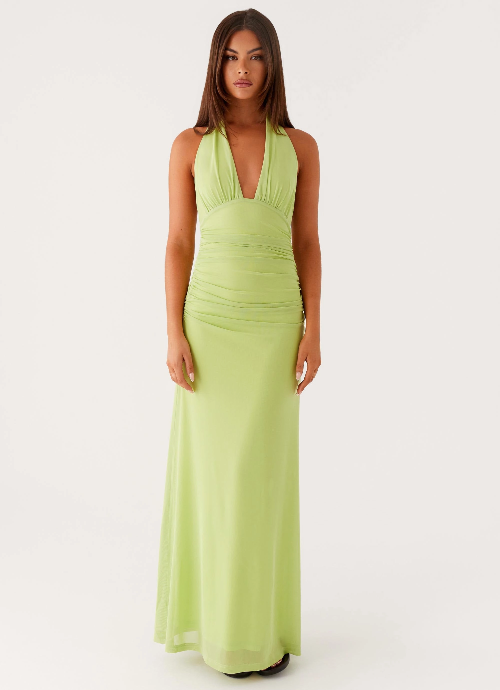 Sharp Design Chic Style Wear Kerrie Maxi Dress - Lime
