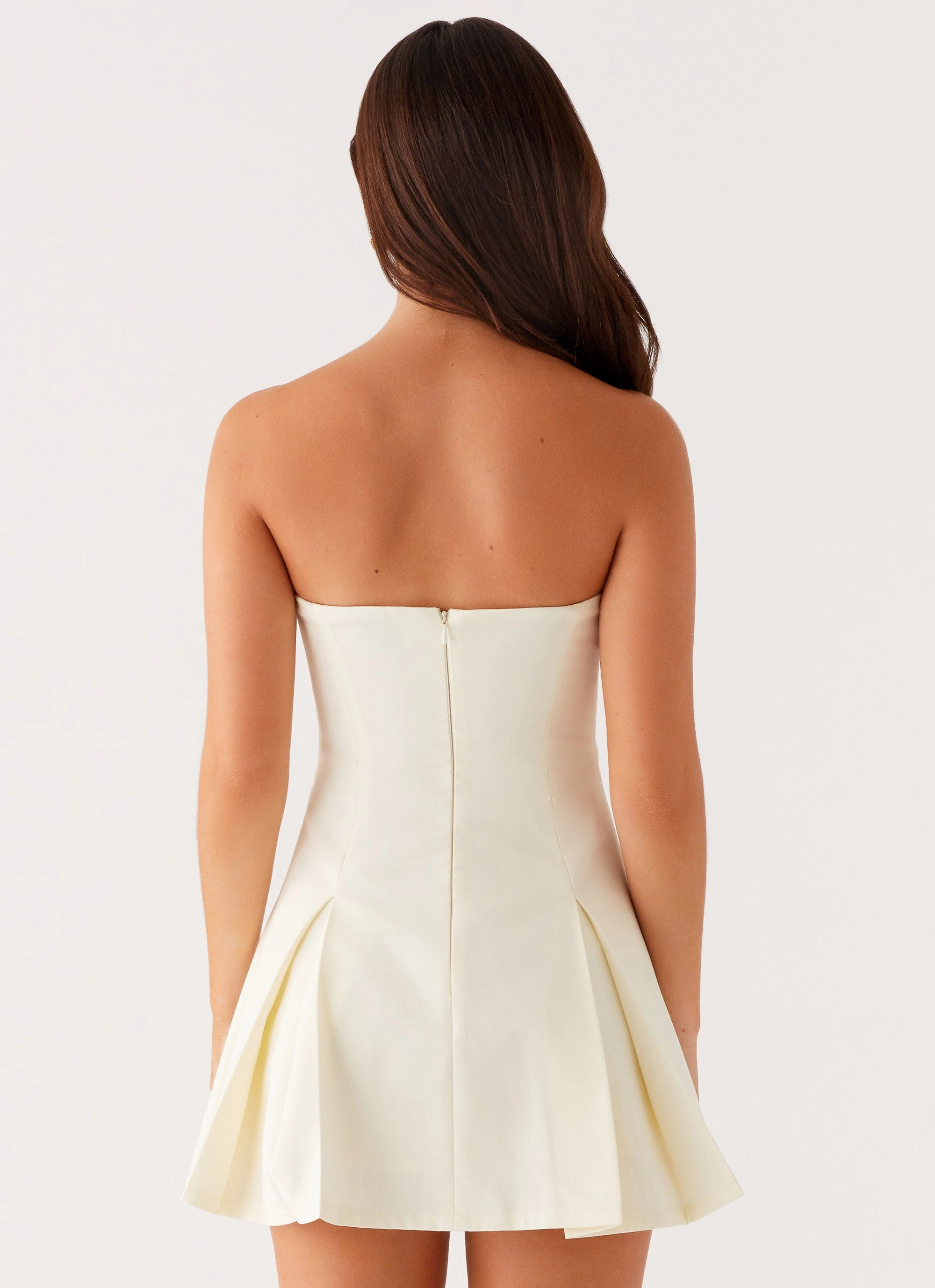 Streetwear Look Victoria Strapless Mini Dress - Butter