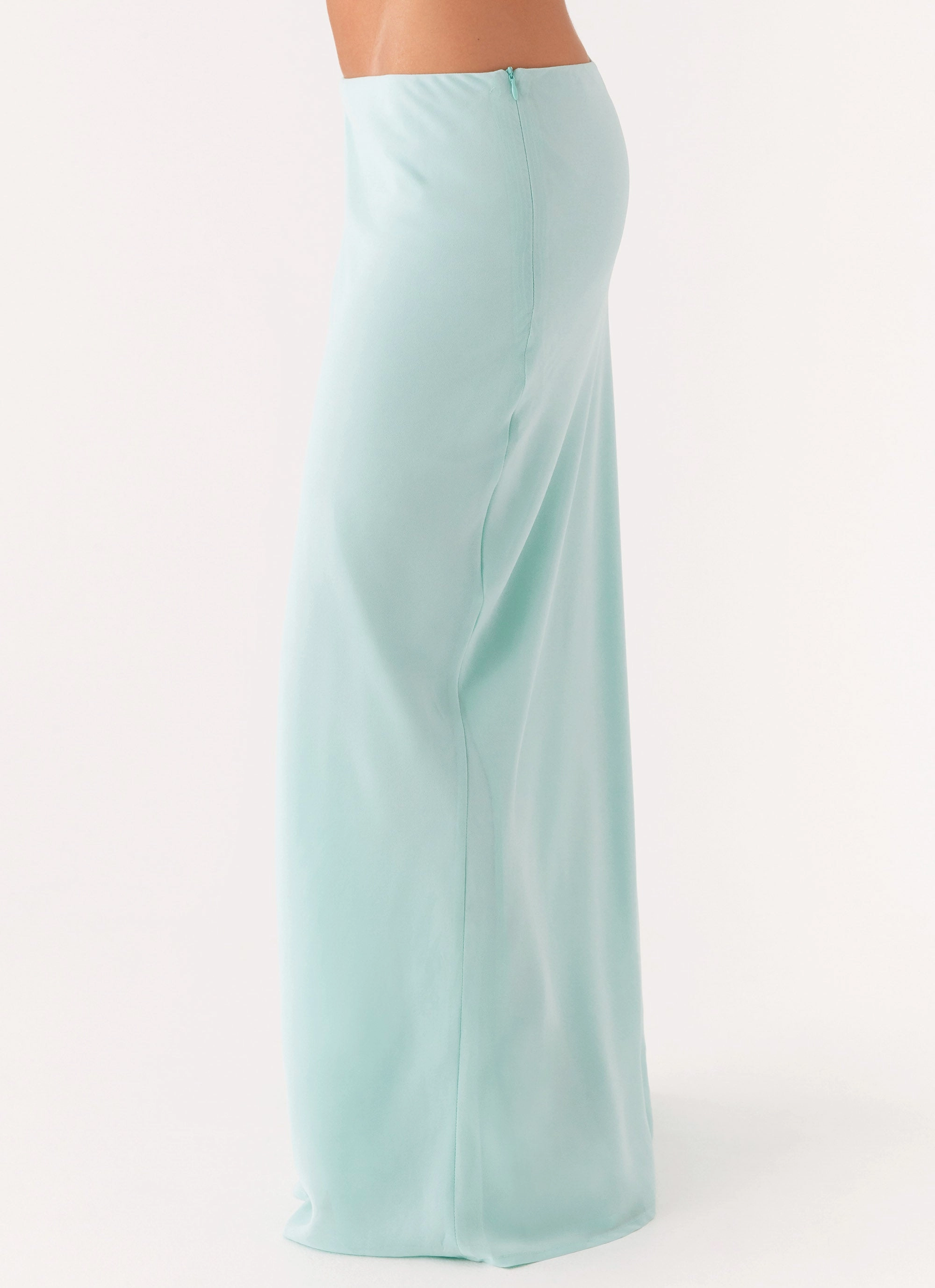 Unique Feature Cultural Heritage Another Life Chiffon Maxi Skirt - Pale Blue
