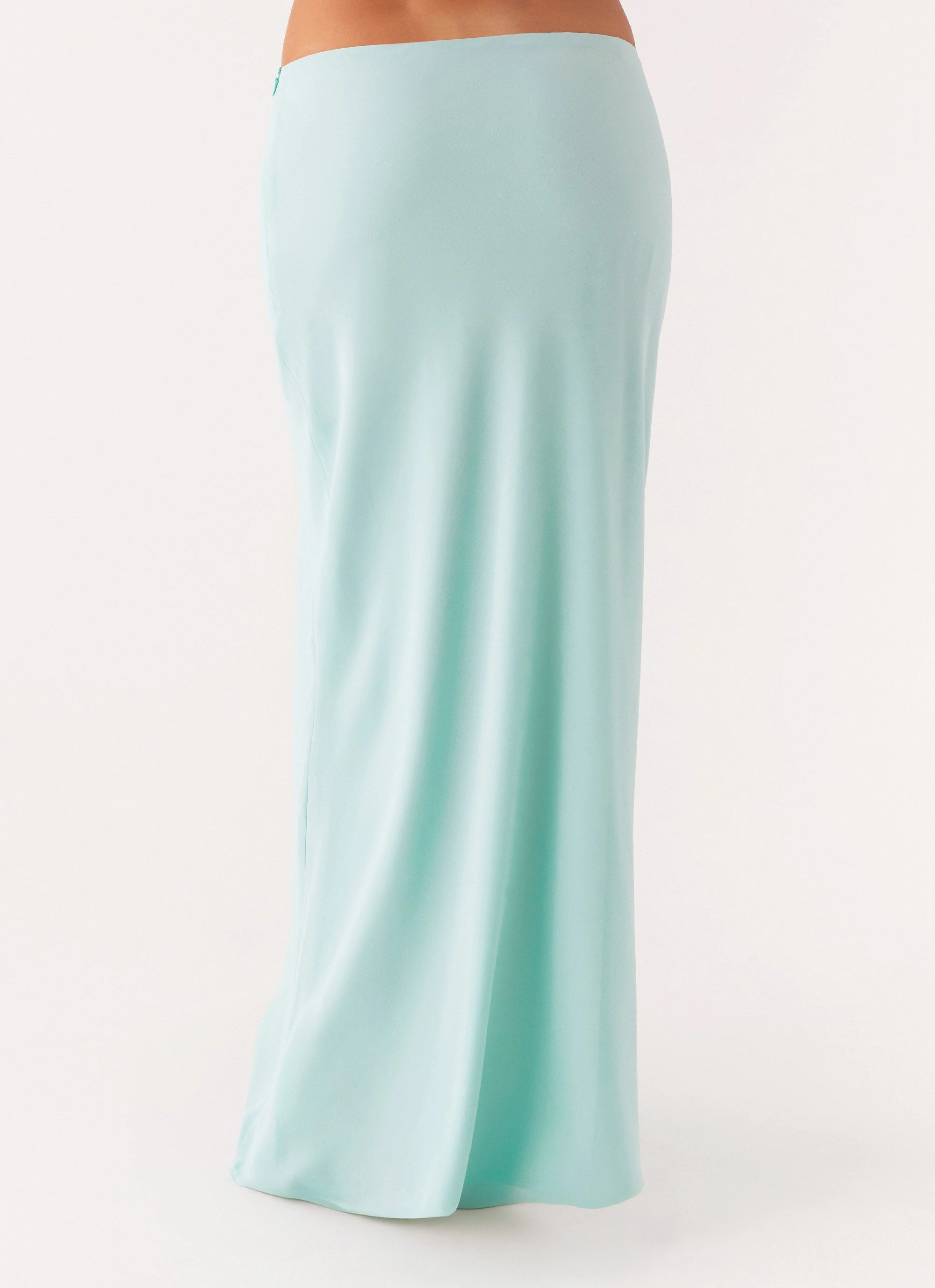 Travel Influence Fashion Combo Another Life Chiffon Maxi Skirt - Pale Blue