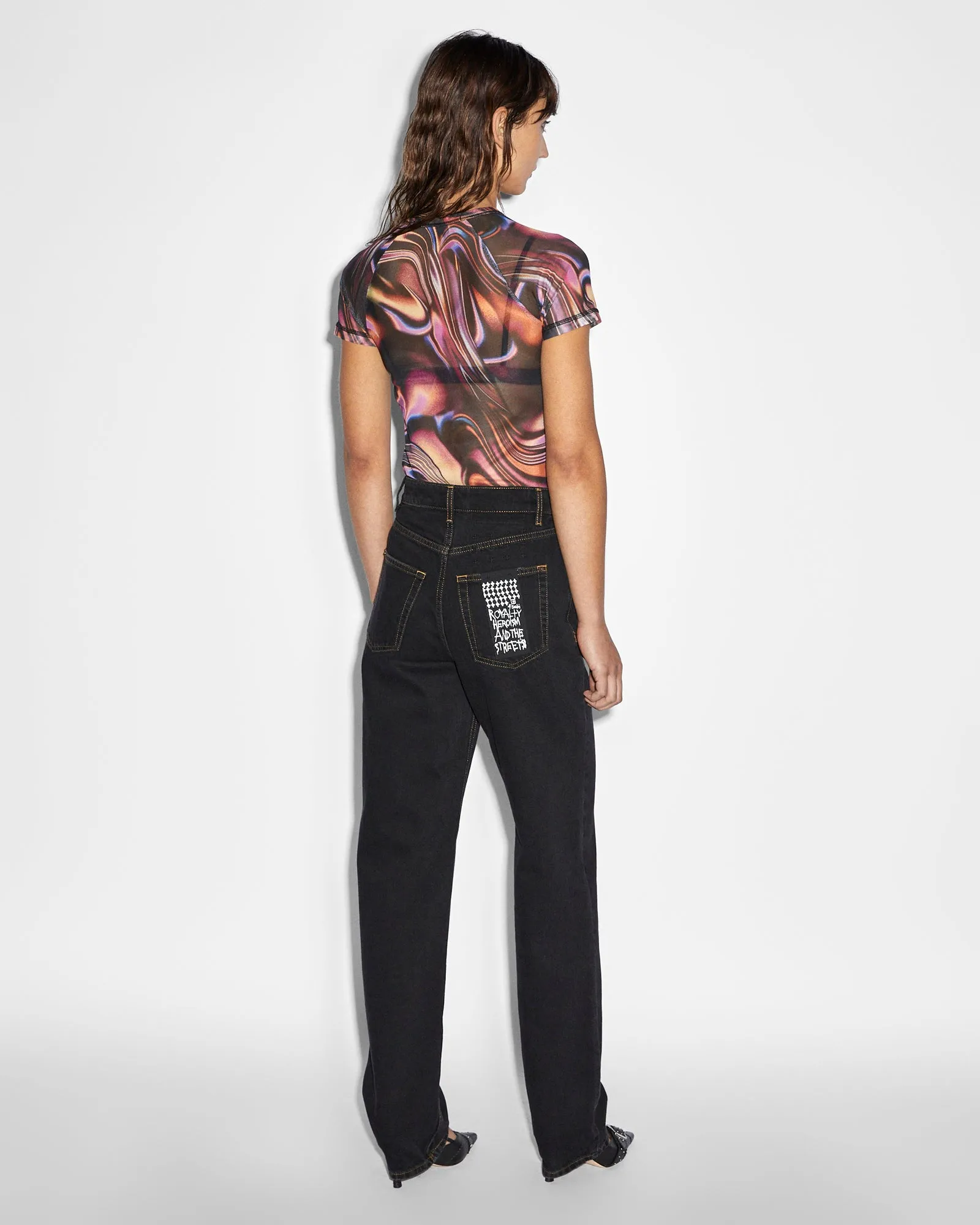 Long Sleeve Tee V Neck Design VISIONS MESH SS TEE NonIrritating Flat Seam