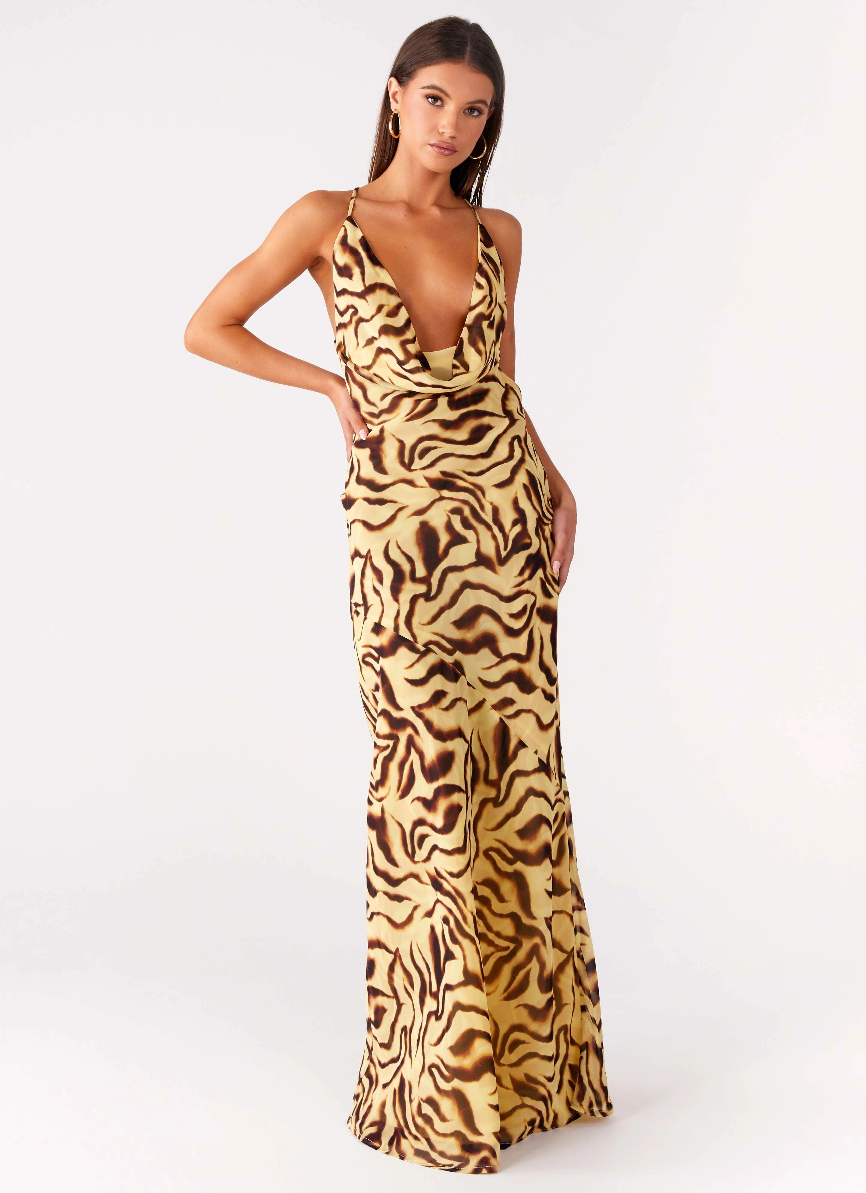 Viva Lune Maxi Dress - Laguna Print Villa Mood