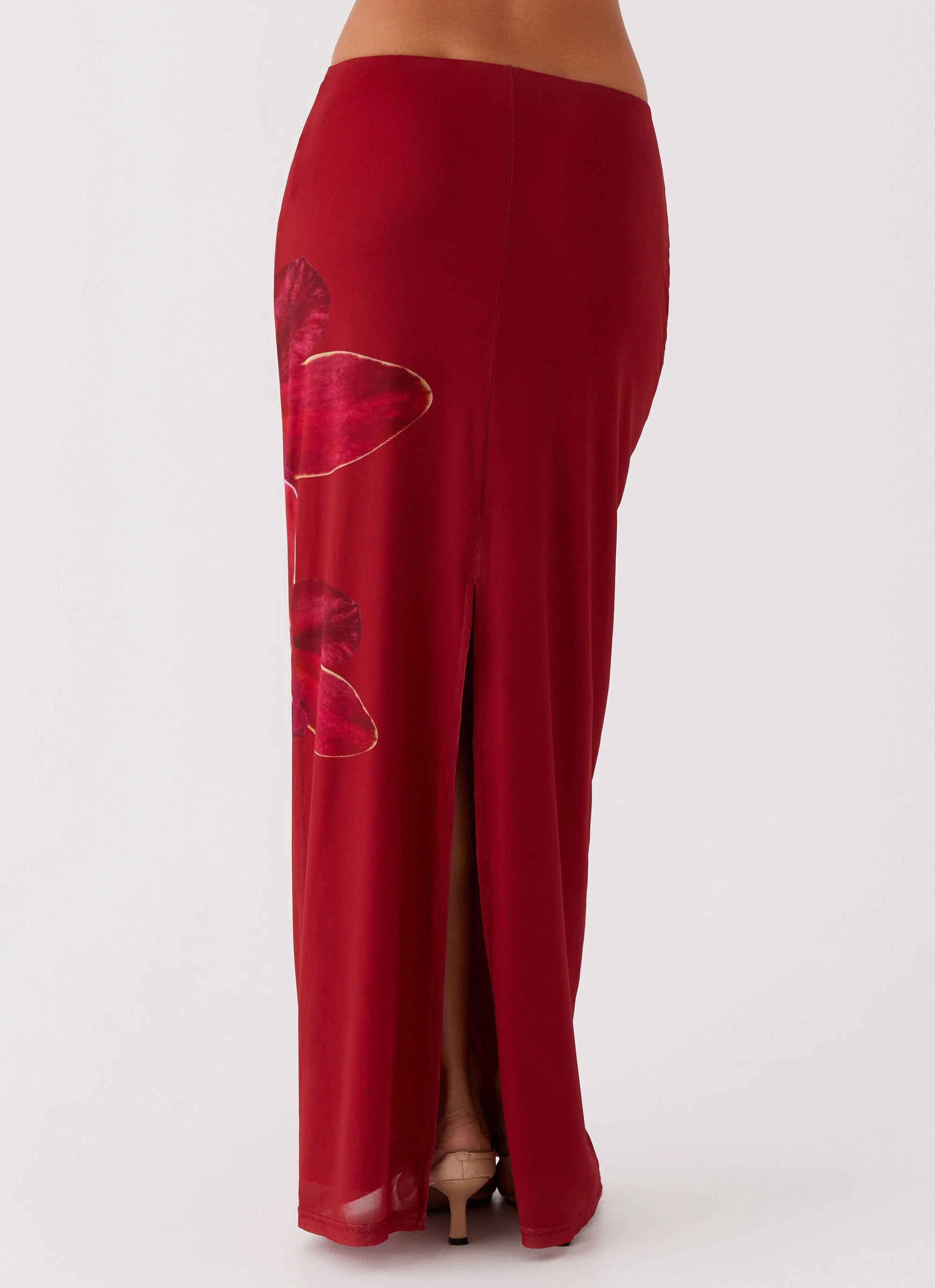 Waiting For Dawn Mesh Maxi Skirt - Rosa Neat Look