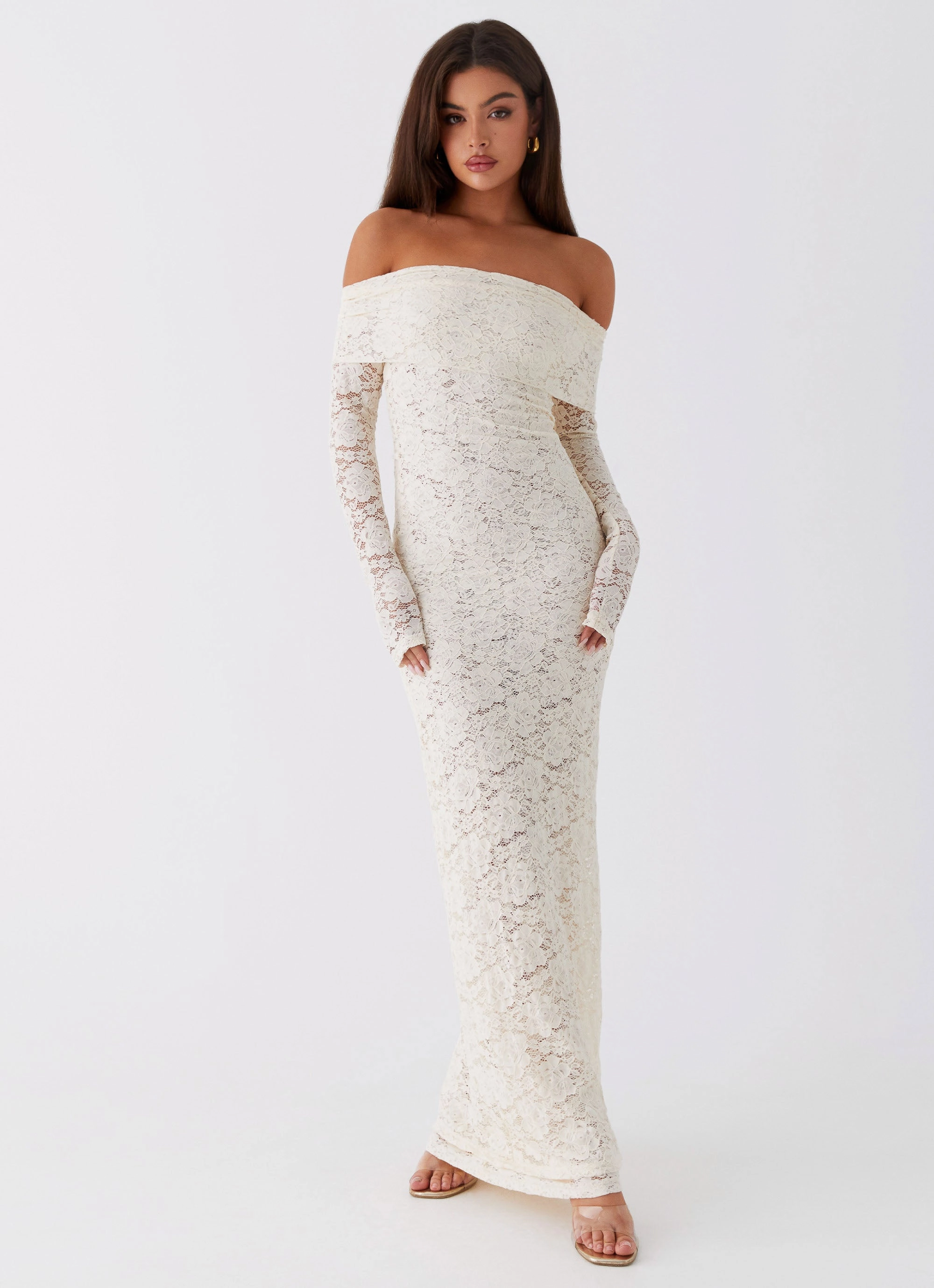 Yours Always Lace Maxi Dress - Ivory Bold Touches