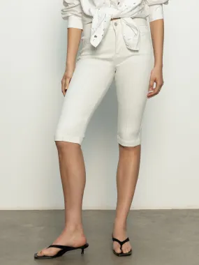 Sculpted Decks High Rise Capri Pant Bleached White QuickReleaseClosures Fresh Fit