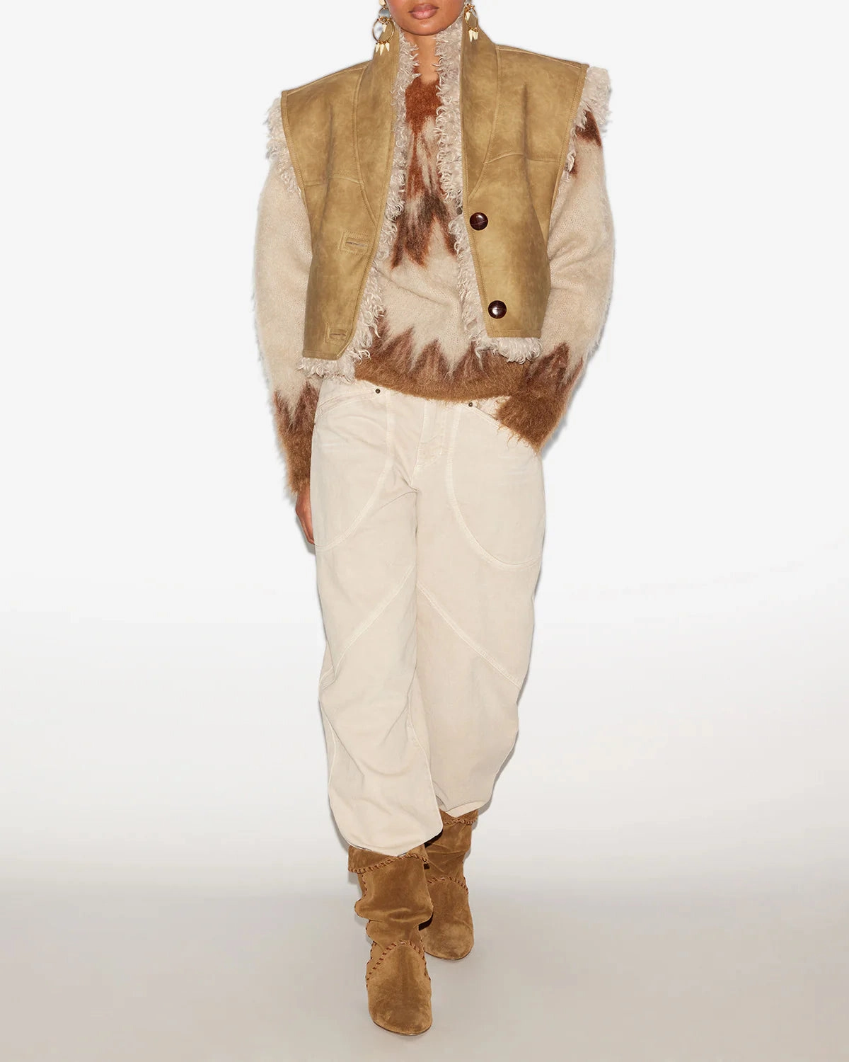 Reservation Clara Vest in Taupe