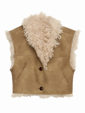 Outdoor Use Clara Vest in Taupe